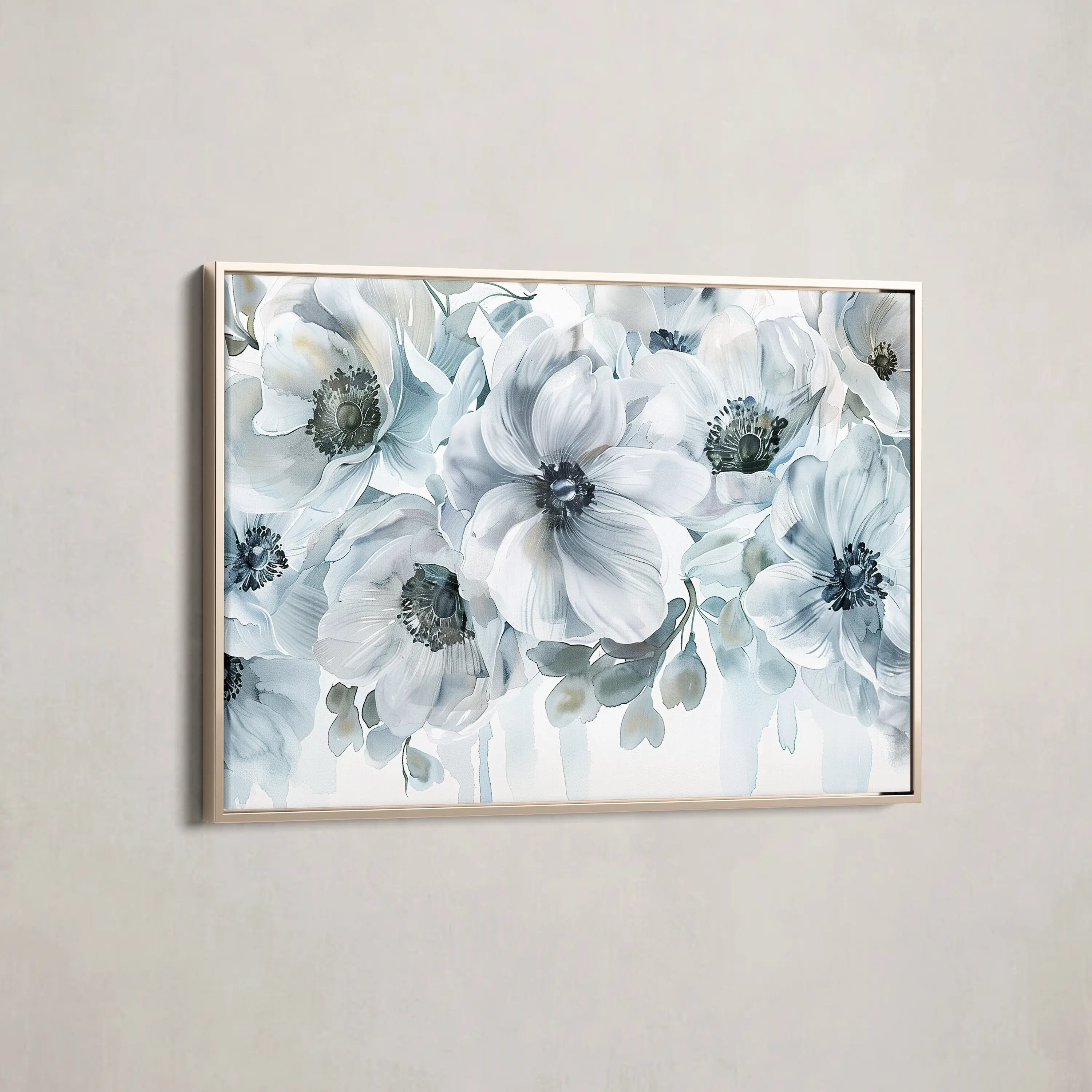 Floral Canvas Wall Art WAD586-F 90 x 60 cm / Stretched on hidden frame