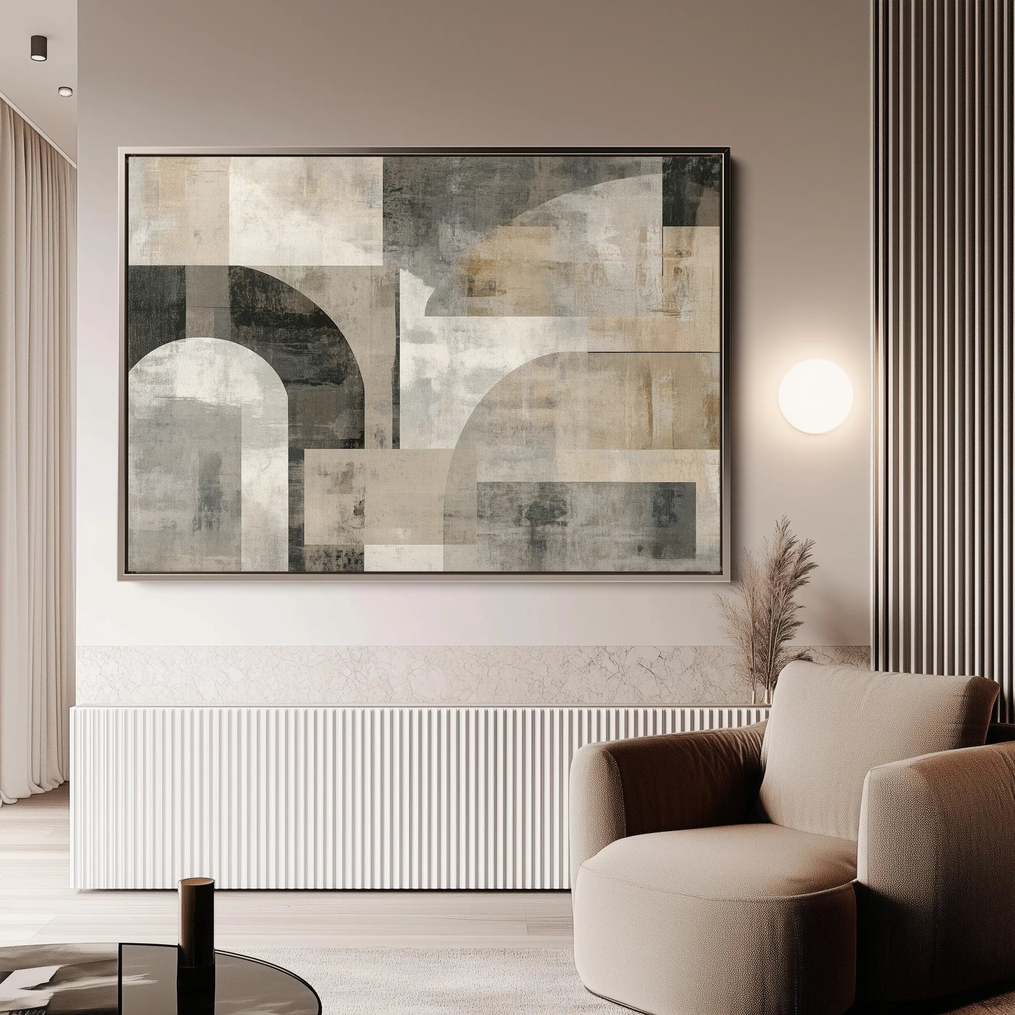 Abstract Canvas Wall Art WAD588-A 90 x 60 cm / Stretched on hidden frame