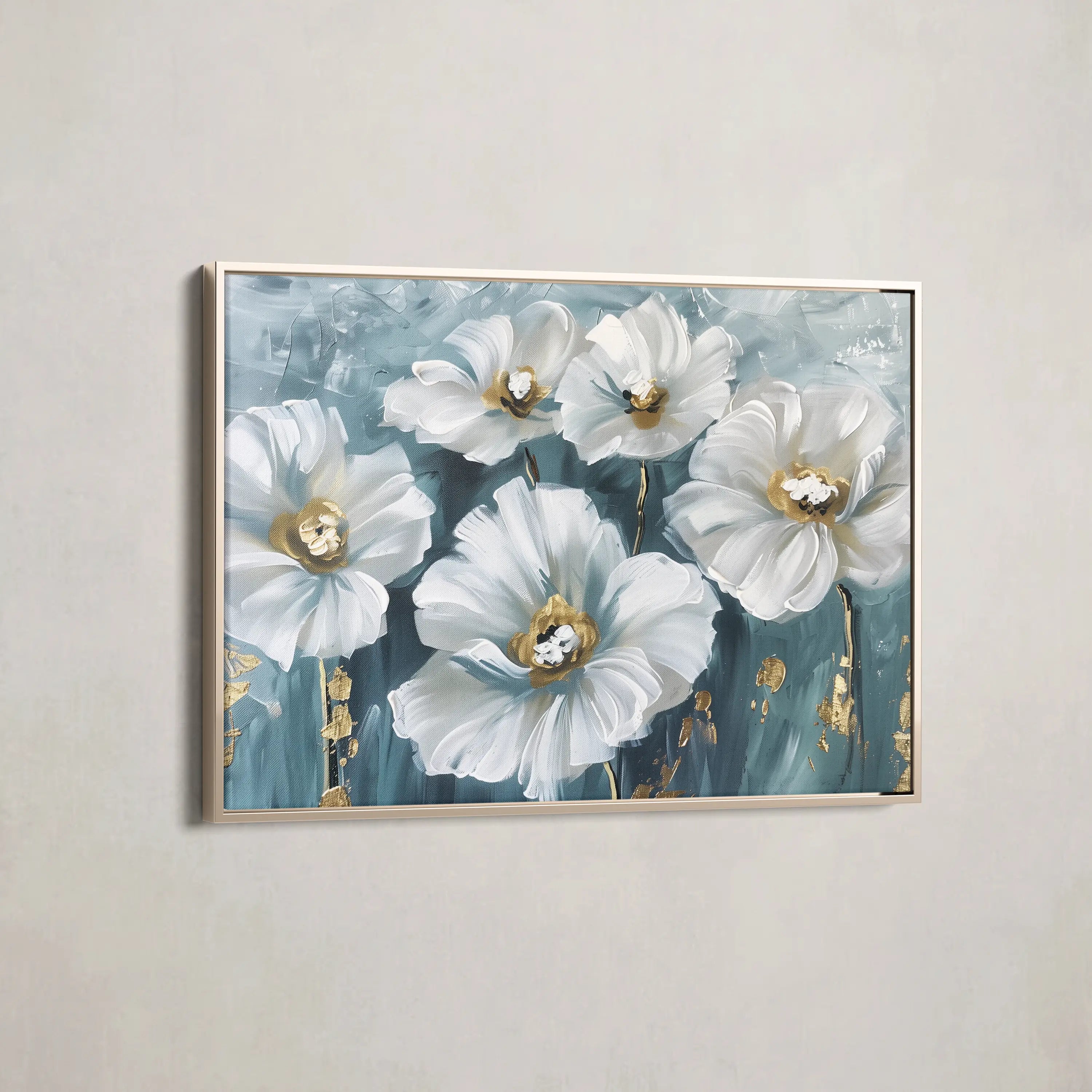 Floral Canvas Wall Art WAD588-F 90 x 60 cm / Stretched on hidden frame