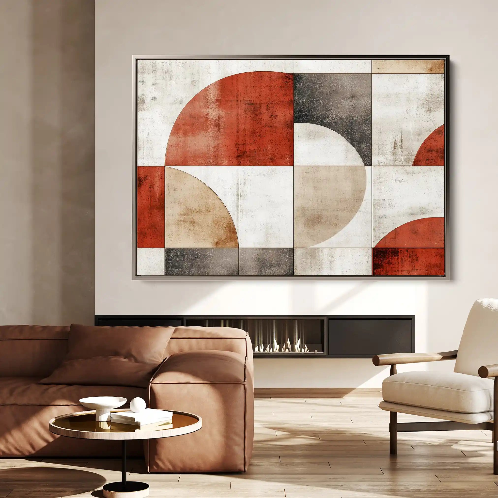 Abstract 590 Canvas Art 60 x 40 cm / Stretched on hidden frame