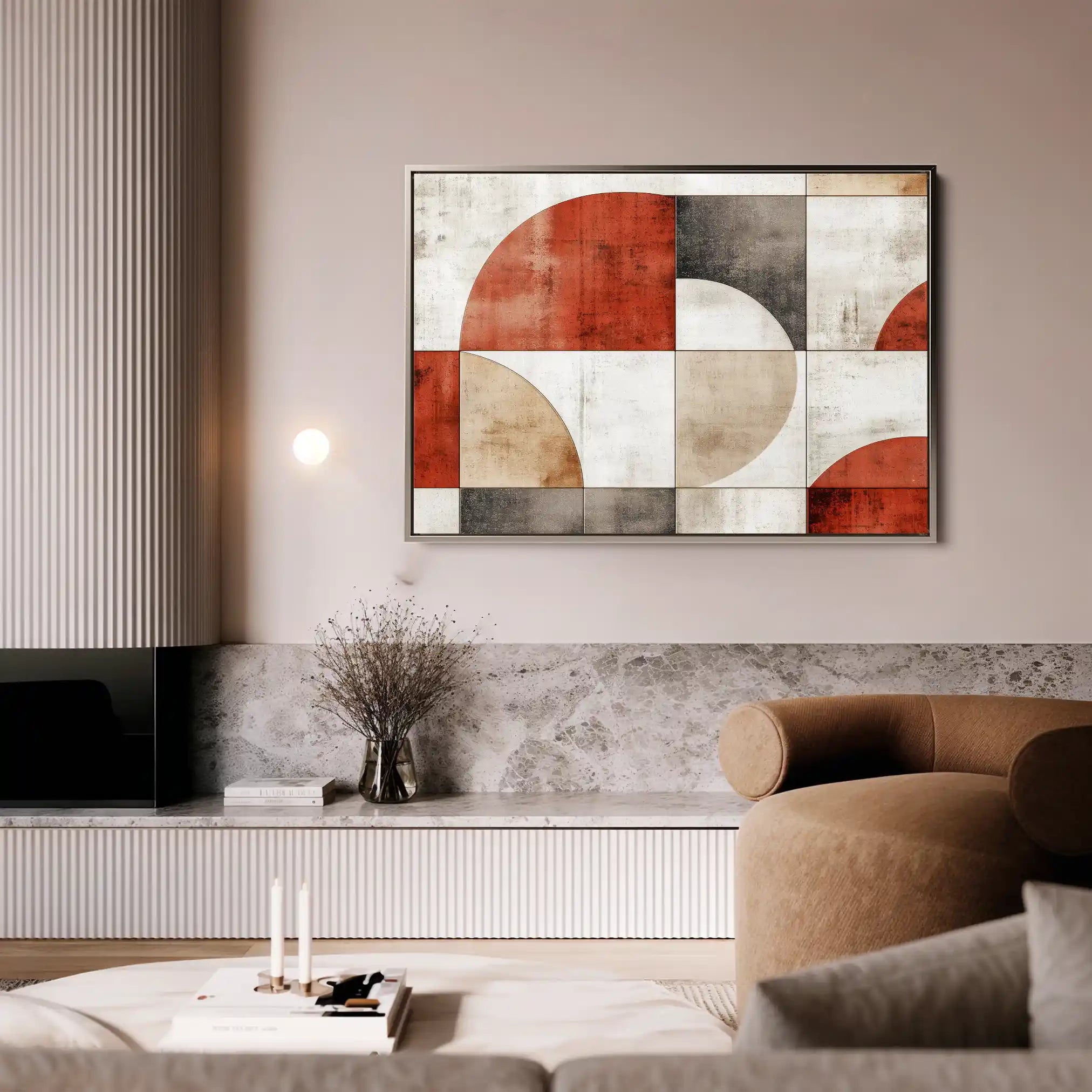 Abstract 590 Canvas Art 60 x 40 cm / Stretched on hidden frame
