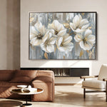 Floral Canvas Wall Art WAD591-F 90 x 60 cm / Stretched on hidden frame