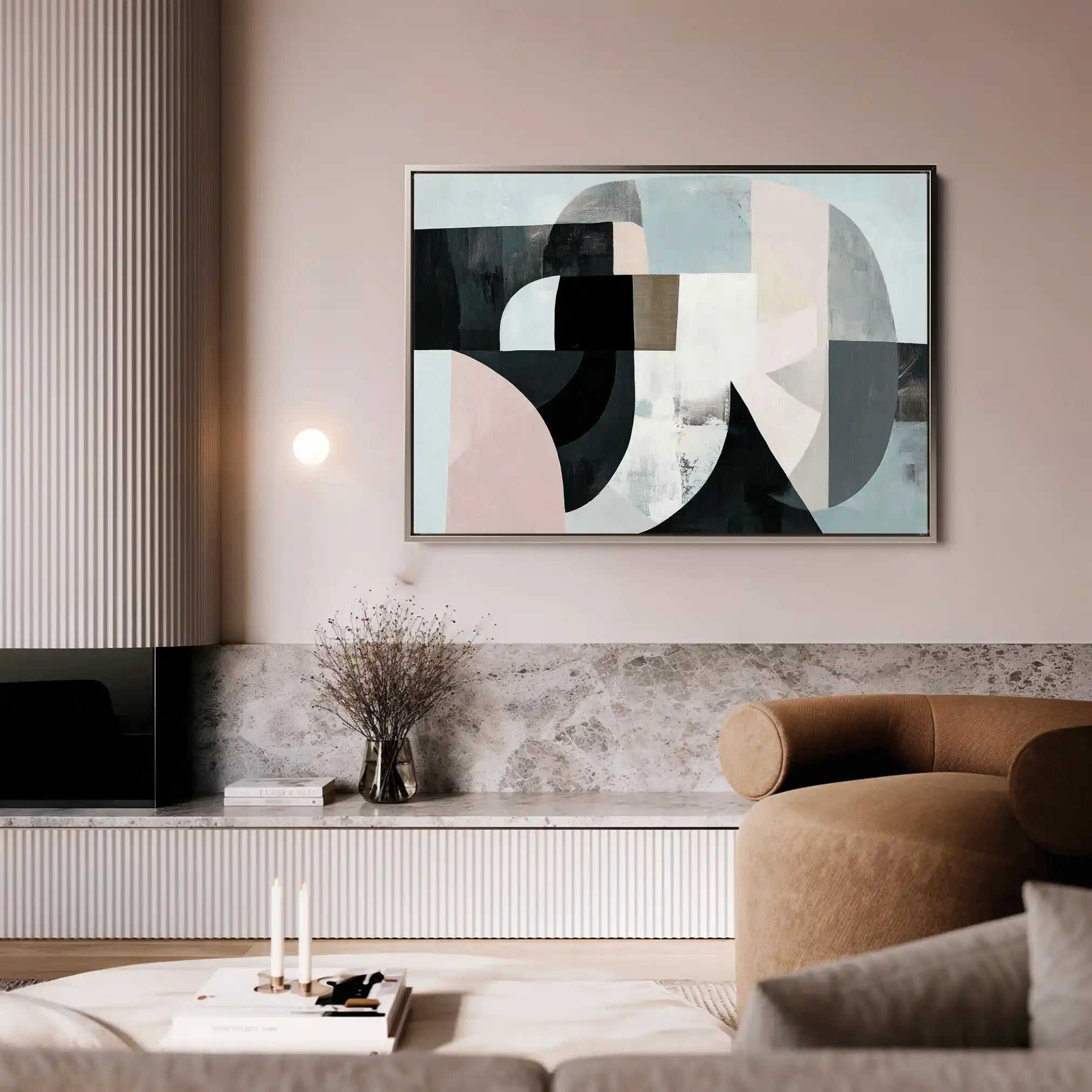 Abstract 592 Canvas Art 60 x 40 cm / Stretched on hidden frame