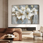 Floral Canvas Wall Art WAD592-F 90 x 60 cm / Stretched on hidden frame
