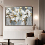 Floral Canvas Wall Art WAD592-F 90 x 60 cm / Stretched on hidden frame