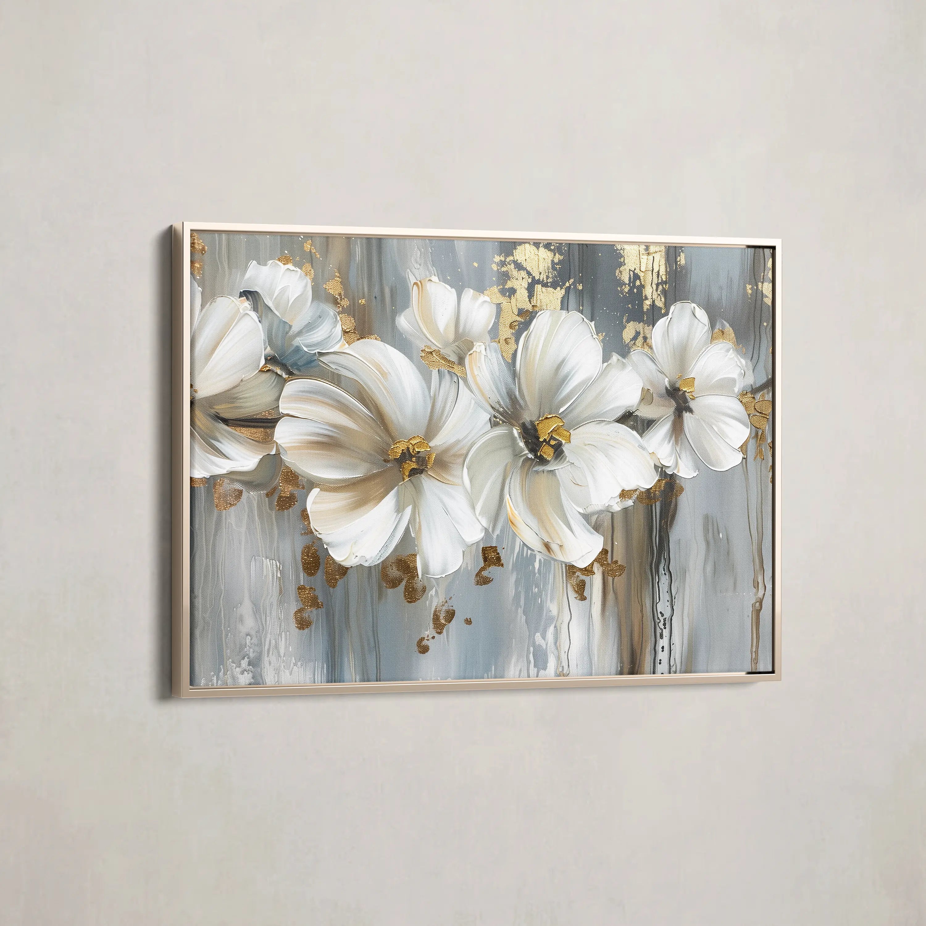 Floral Canvas Wall Art WAD592-F 90 x 60 cm / Stretched on hidden frame