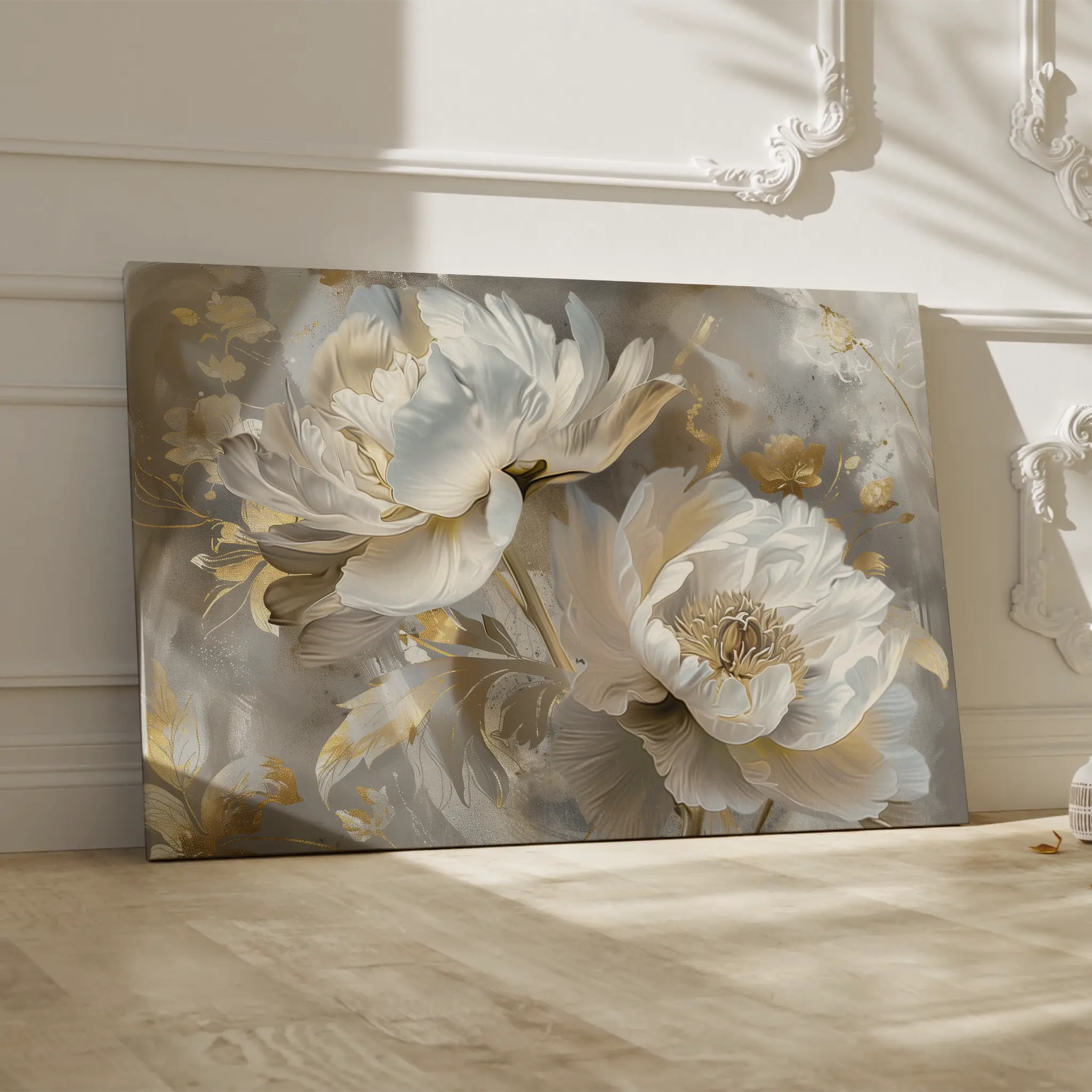 Floral Canvas Wall Art WAD593-F 90 x 60 cm / Stretched on hidden frame