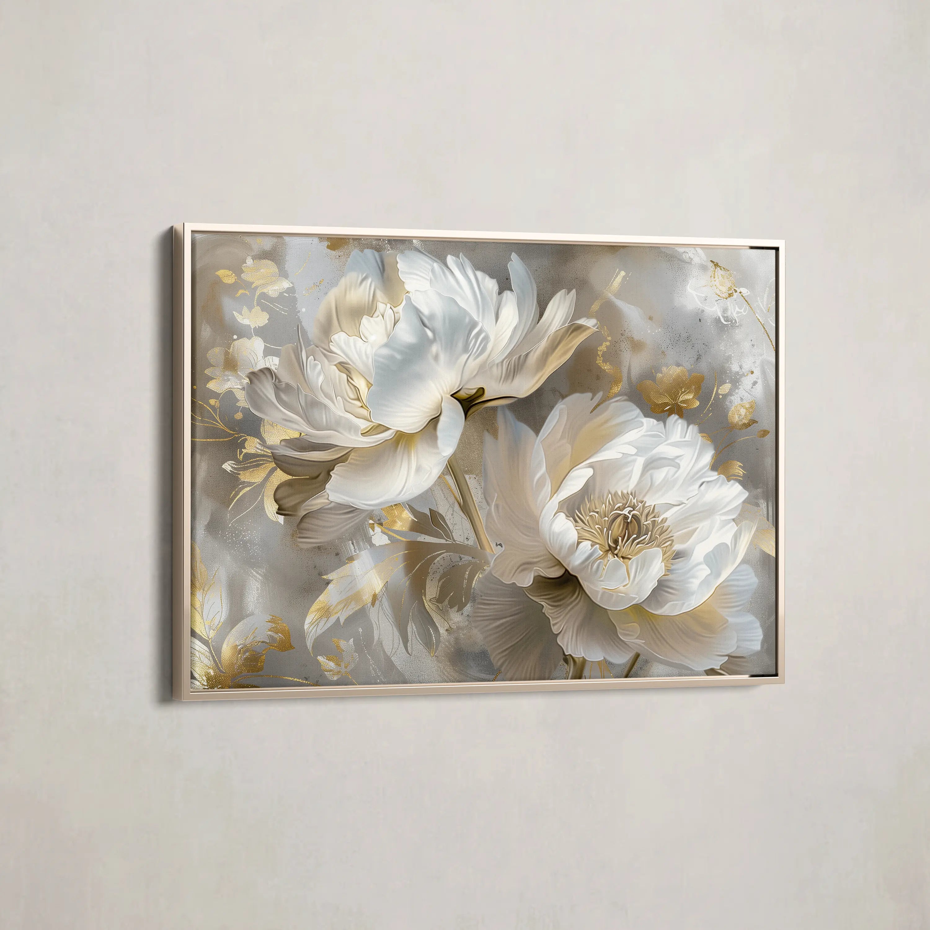 Floral Canvas Wall Art WAD593-F 90 x 60 cm / Stretched on hidden frame