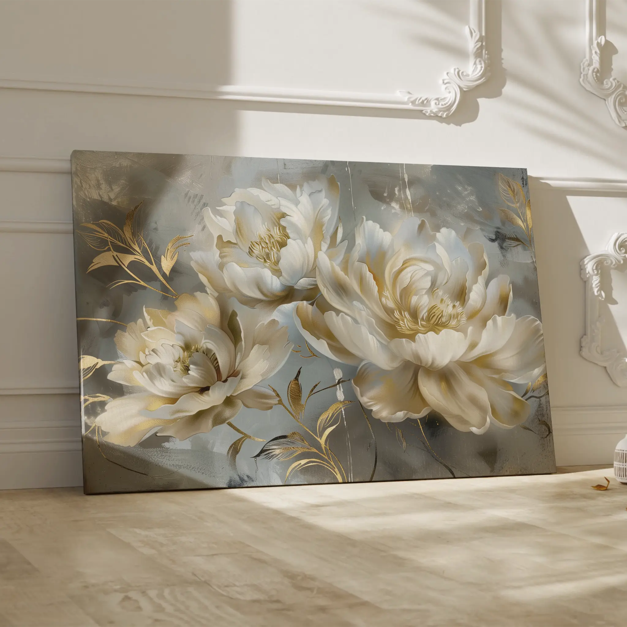 Floral Canvas Wall Art WAD594-F 90 x 60 cm / Stretched on hidden frame