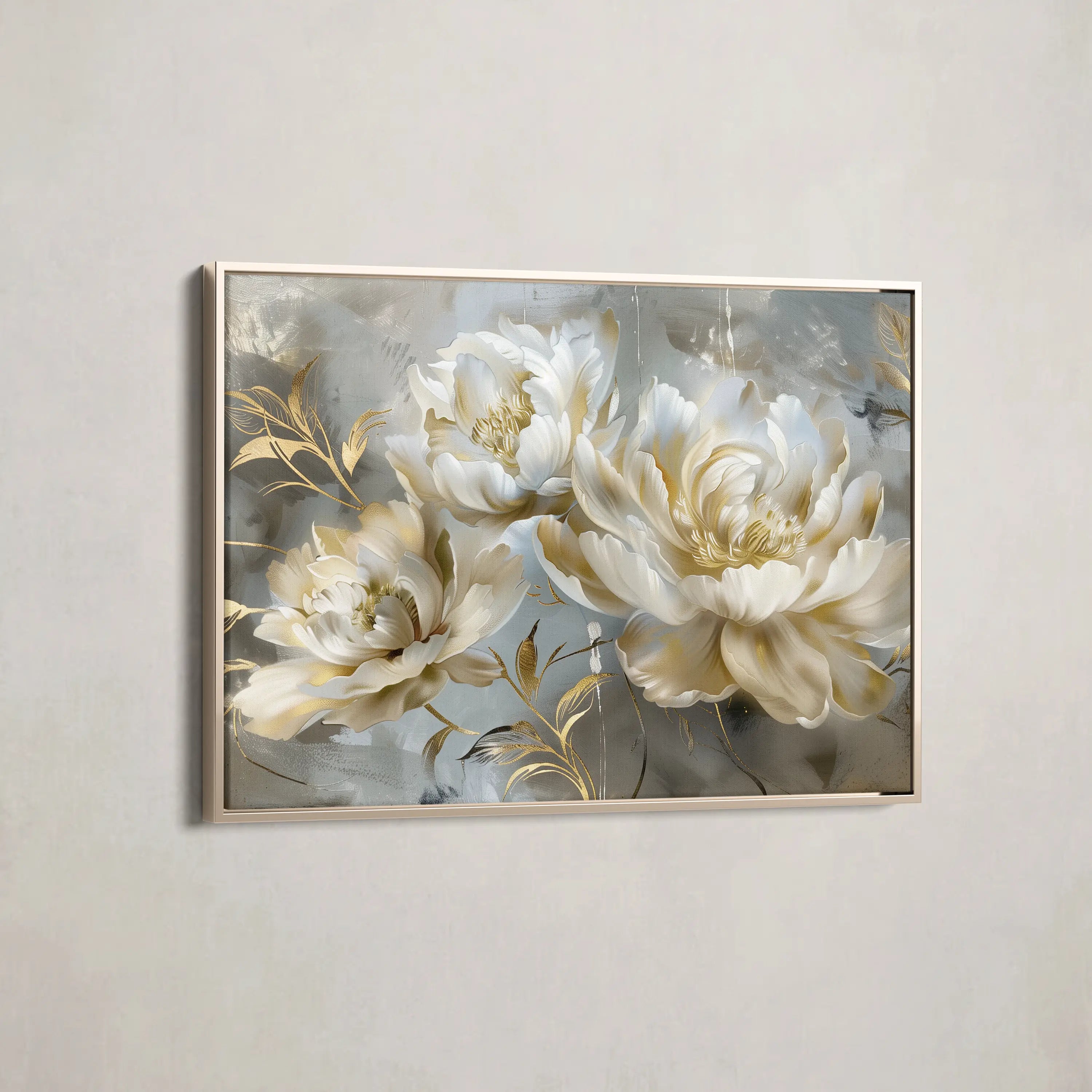 Floral Canvas Wall Art WAD594-F 90 x 60 cm / Stretched on hidden frame