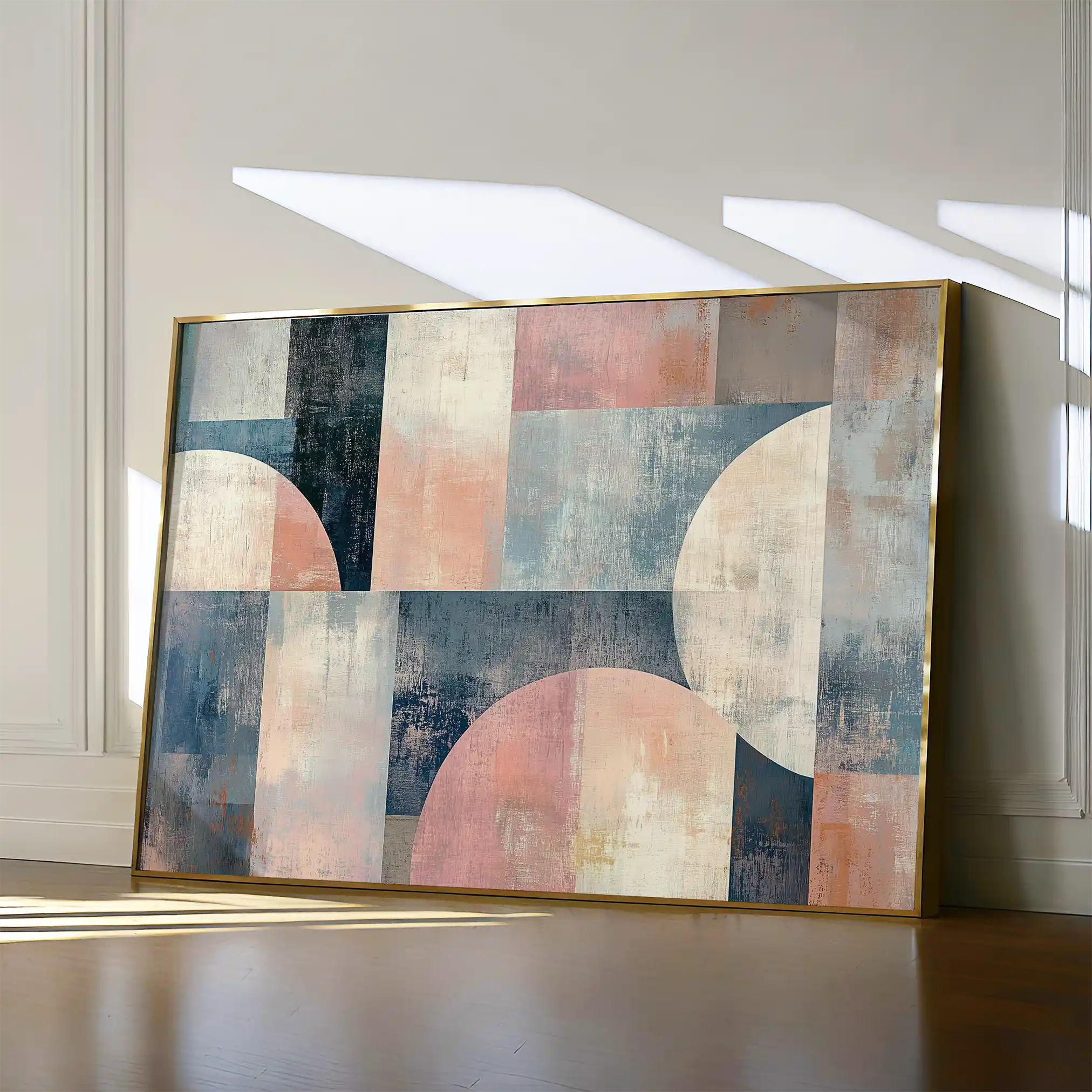 Abstract Canvas Wall Art WAD595-A 90 x 60 cm / Stretched on hidden frame