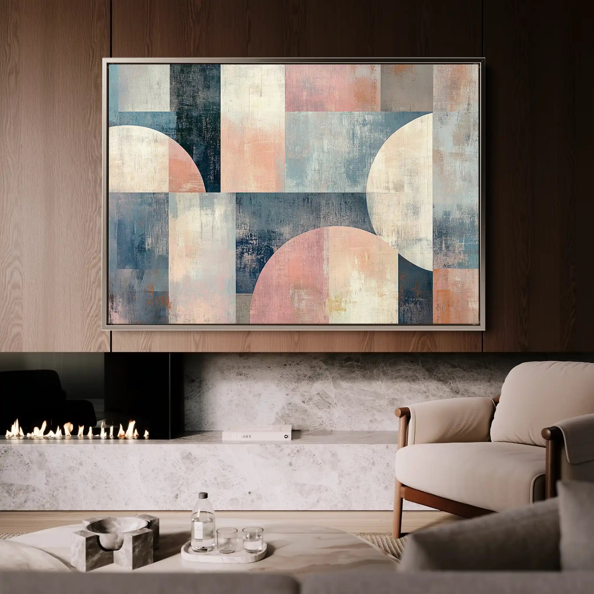 Abstract 595 Canvas Art 60 x 40 cm / Stretched on hidden frame