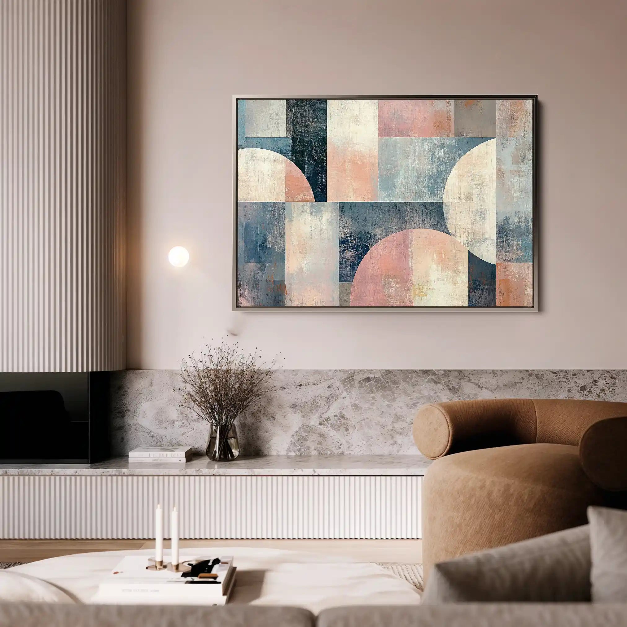 Abstract 595 Canvas Art 60 x 40 cm / Stretched on hidden frame