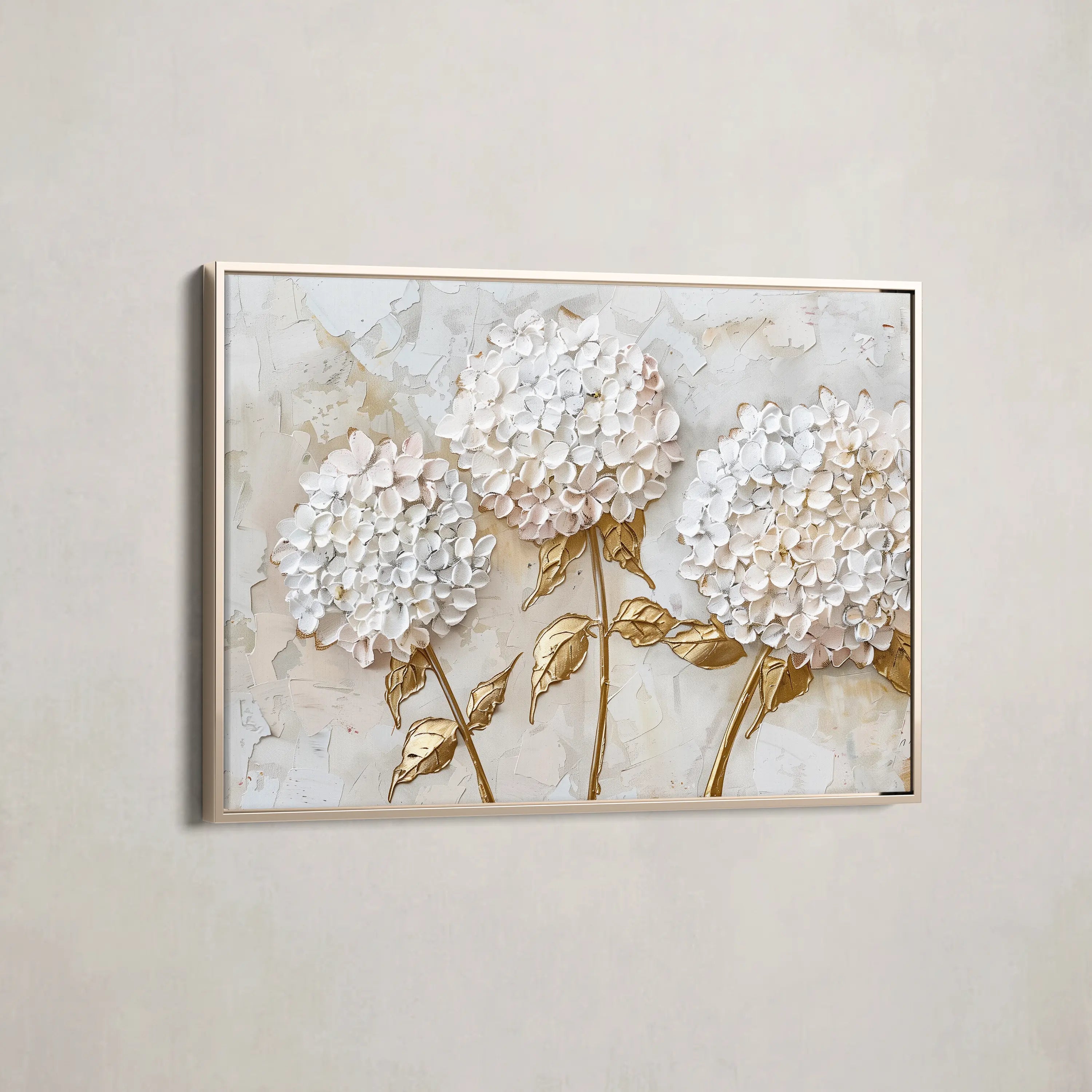 Floral Canvas Wall Art WAD595-F 90 x 60 cm / Stretched on hidden frame