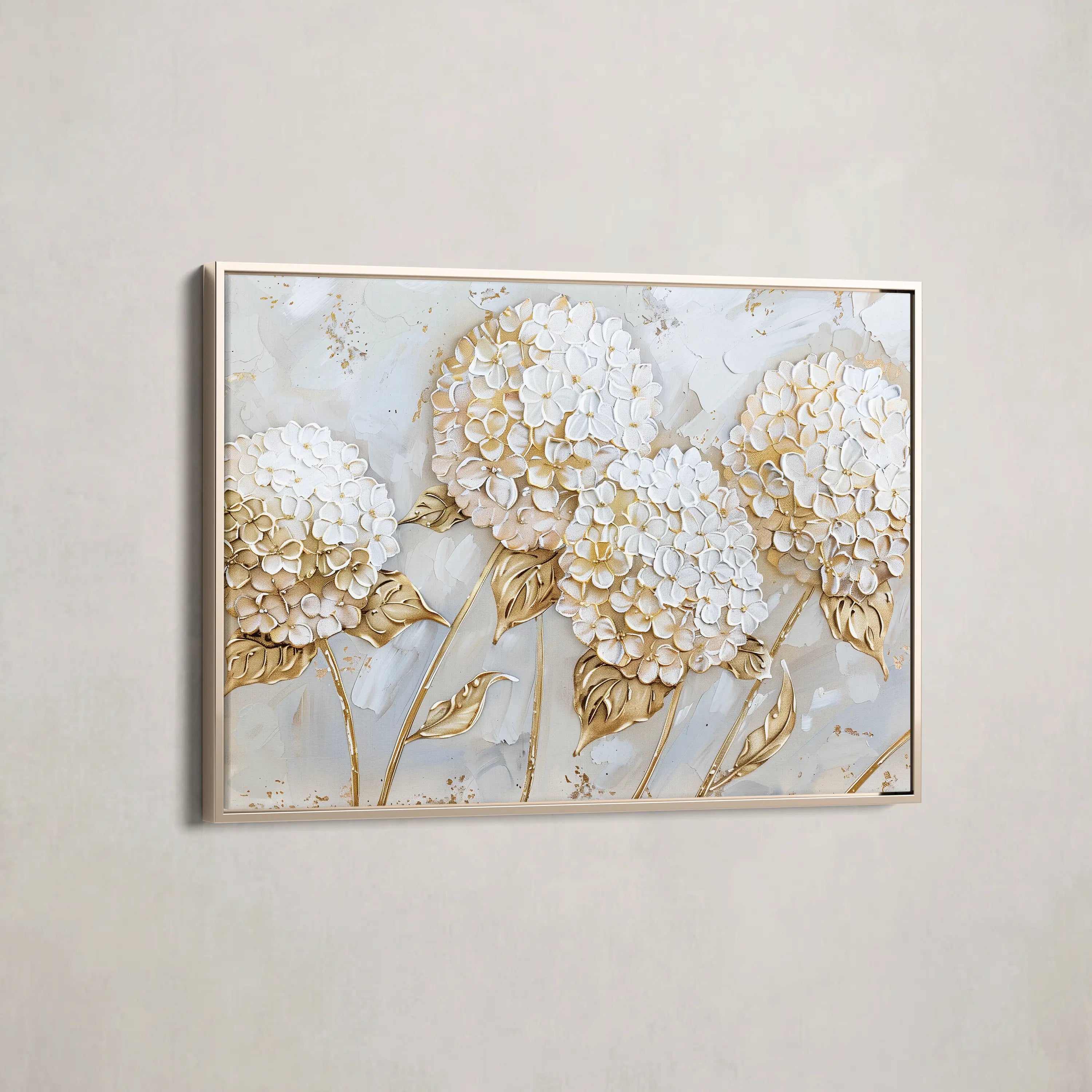 Floral Canvas Wall Art WAD596-F 90 x 60 cm / Stretched on hidden frame