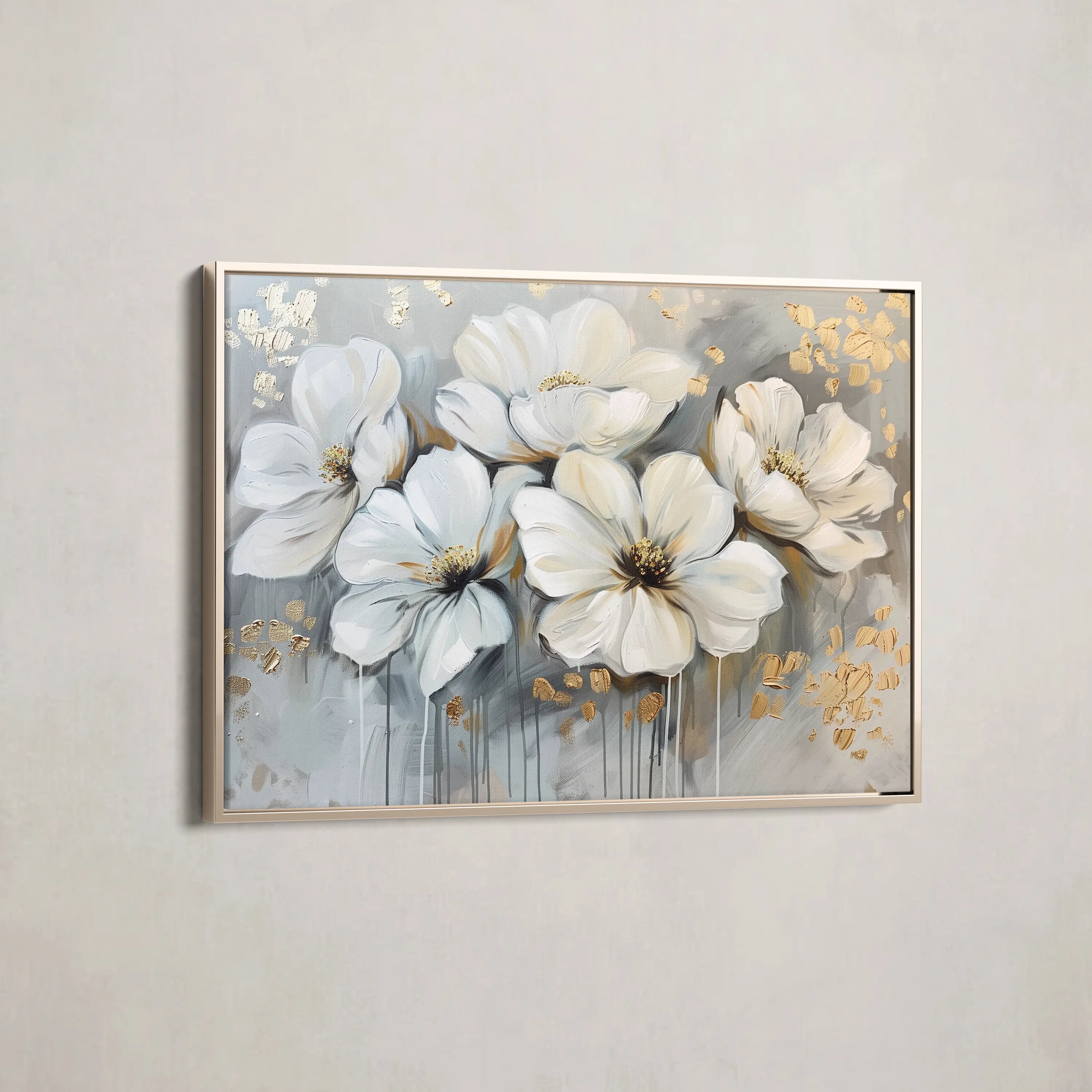 Floral Canvas Wall Art WAD597-F 90 x 60 cm / Stretched on hidden frame