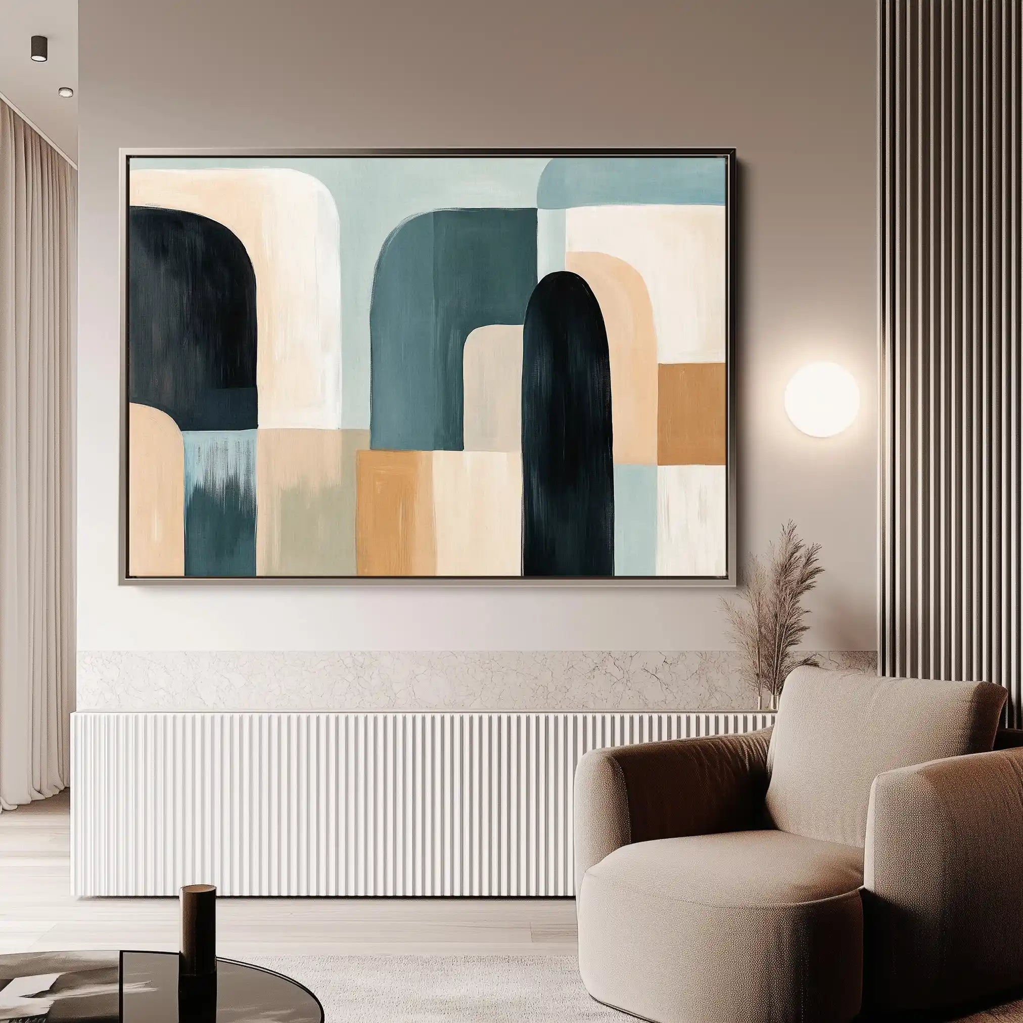 Abstract 598 Canvas Art 60 x 40 cm / Stretched on hidden frame