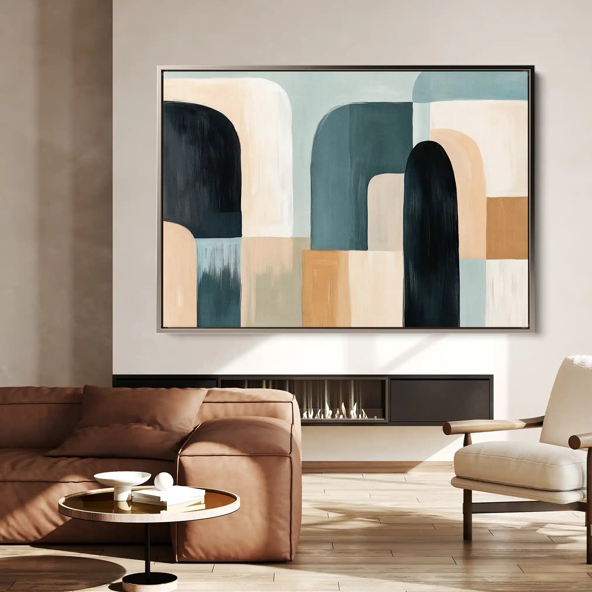 Abstract 598 Canvas Art 60 x 40 cm / Stretched on hidden frame