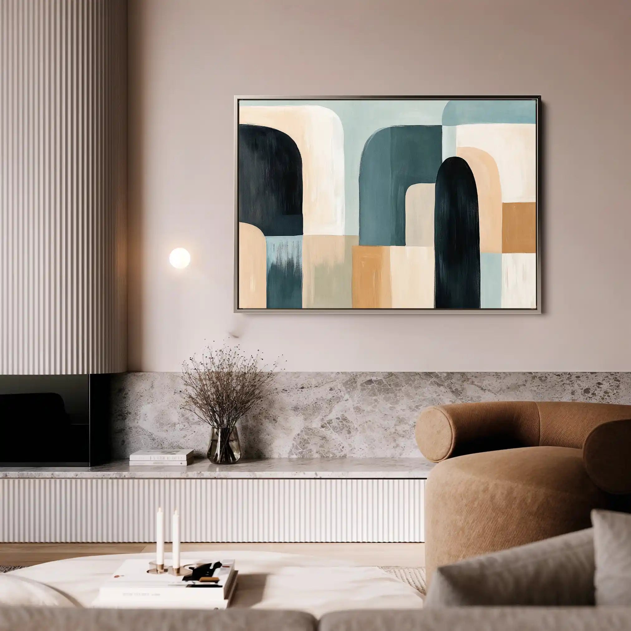 Abstract 598 Canvas Art 60 x 40 cm / Stretched on hidden frame