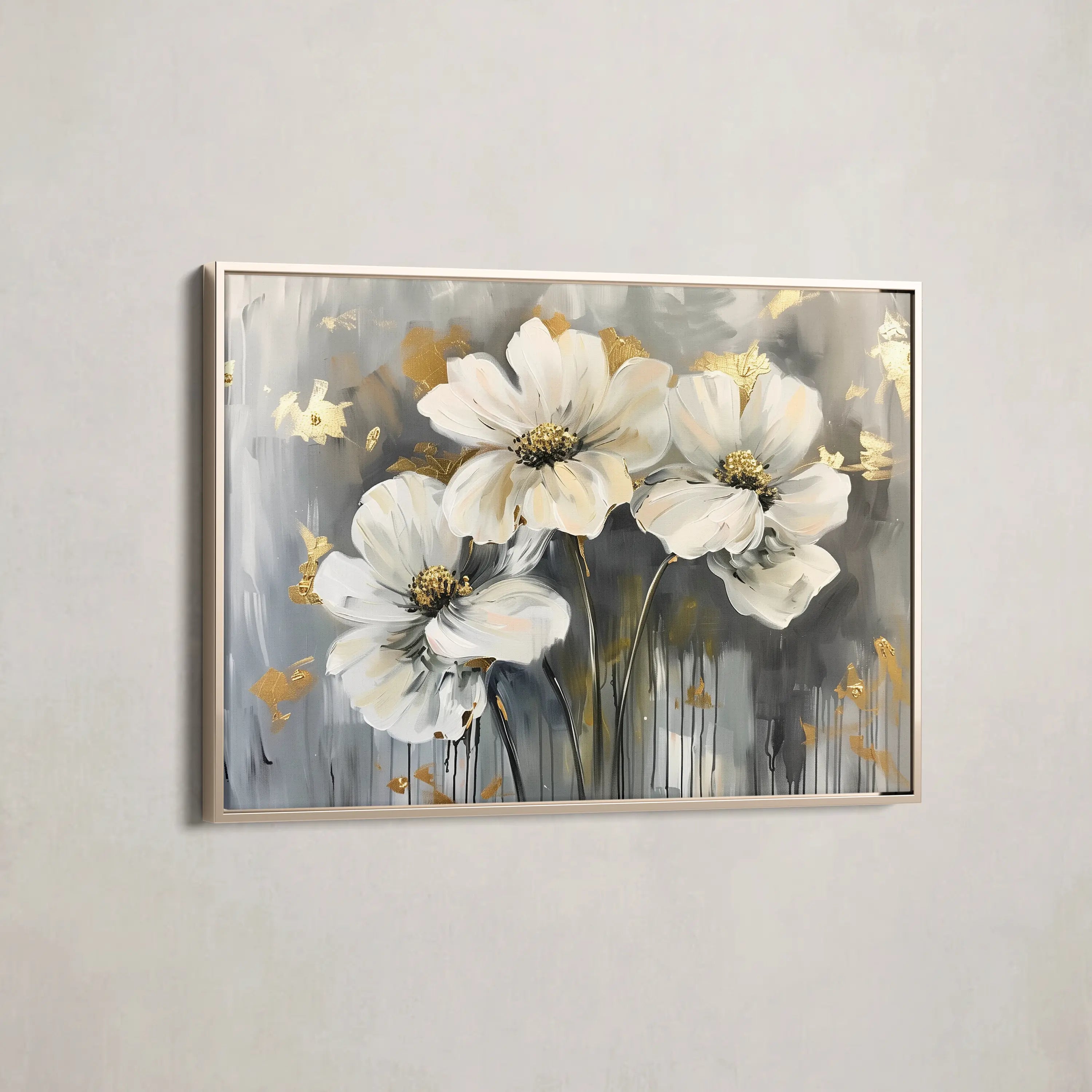 Floral Canvas Wall Art WAD598-F 90 x 60 cm / Stretched on hidden frame