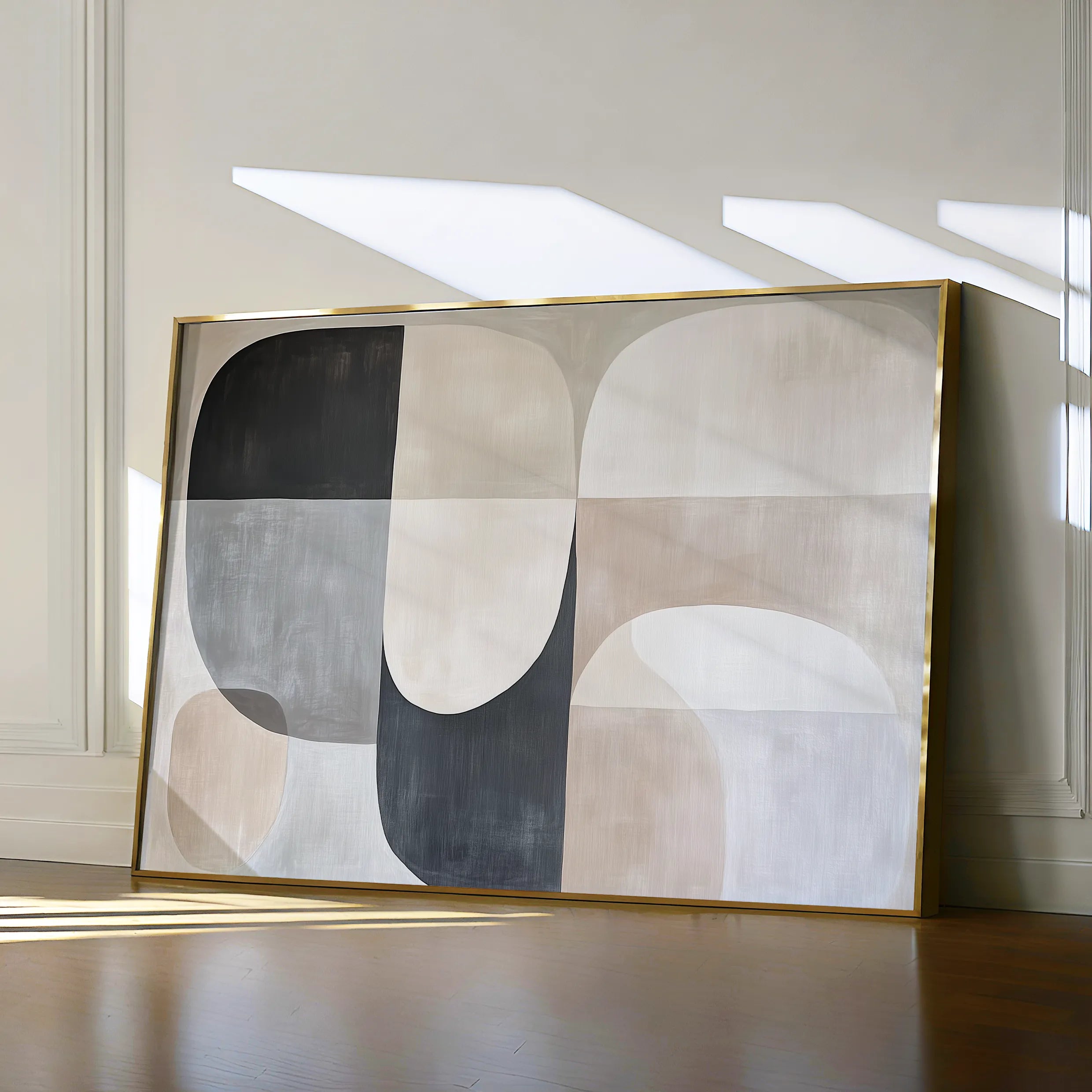 Abstract Canvas Wall Art WAD599-A 90 x 60 cm / Stretched on hidden frame