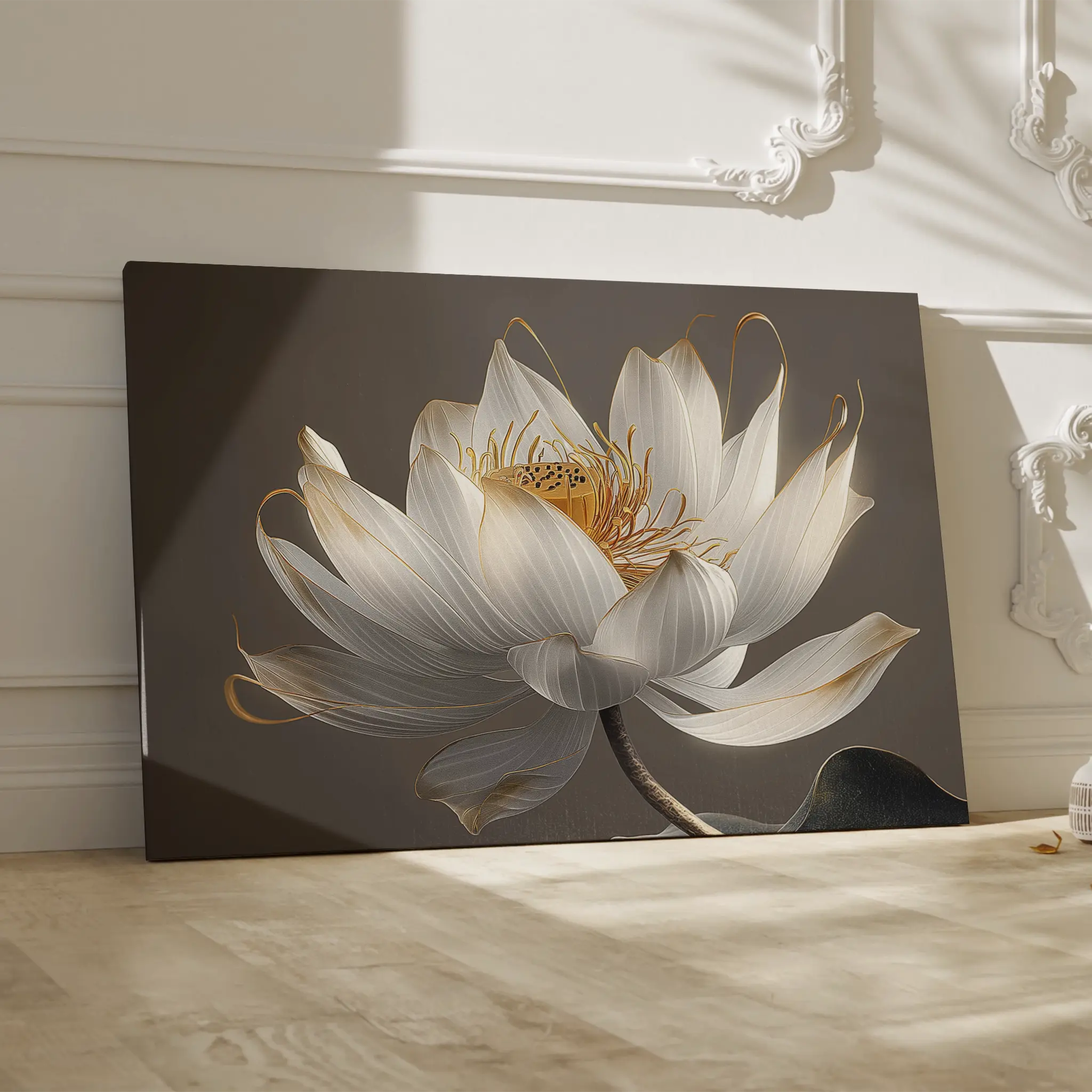 Floral Canvas Wall Art WAD599-F 90 x 60 cm / Stretched on hidden frame