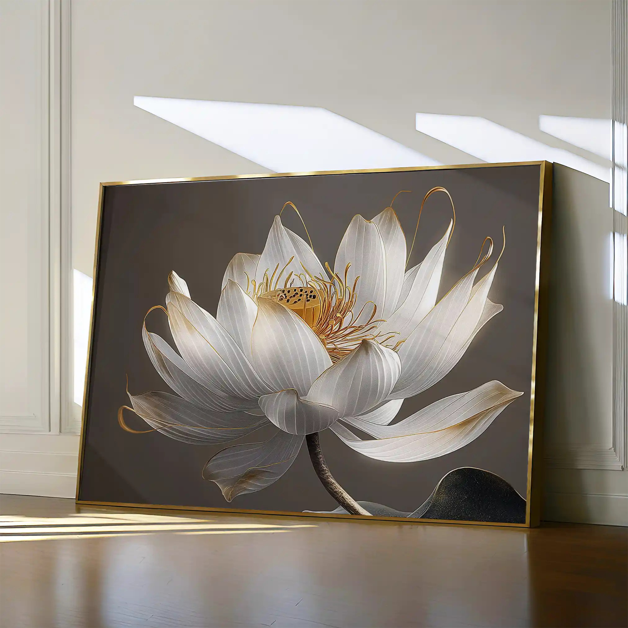 Floral Canvas Wall Art WAD599-F 90 x 60 cm / Stretched on hidden frame