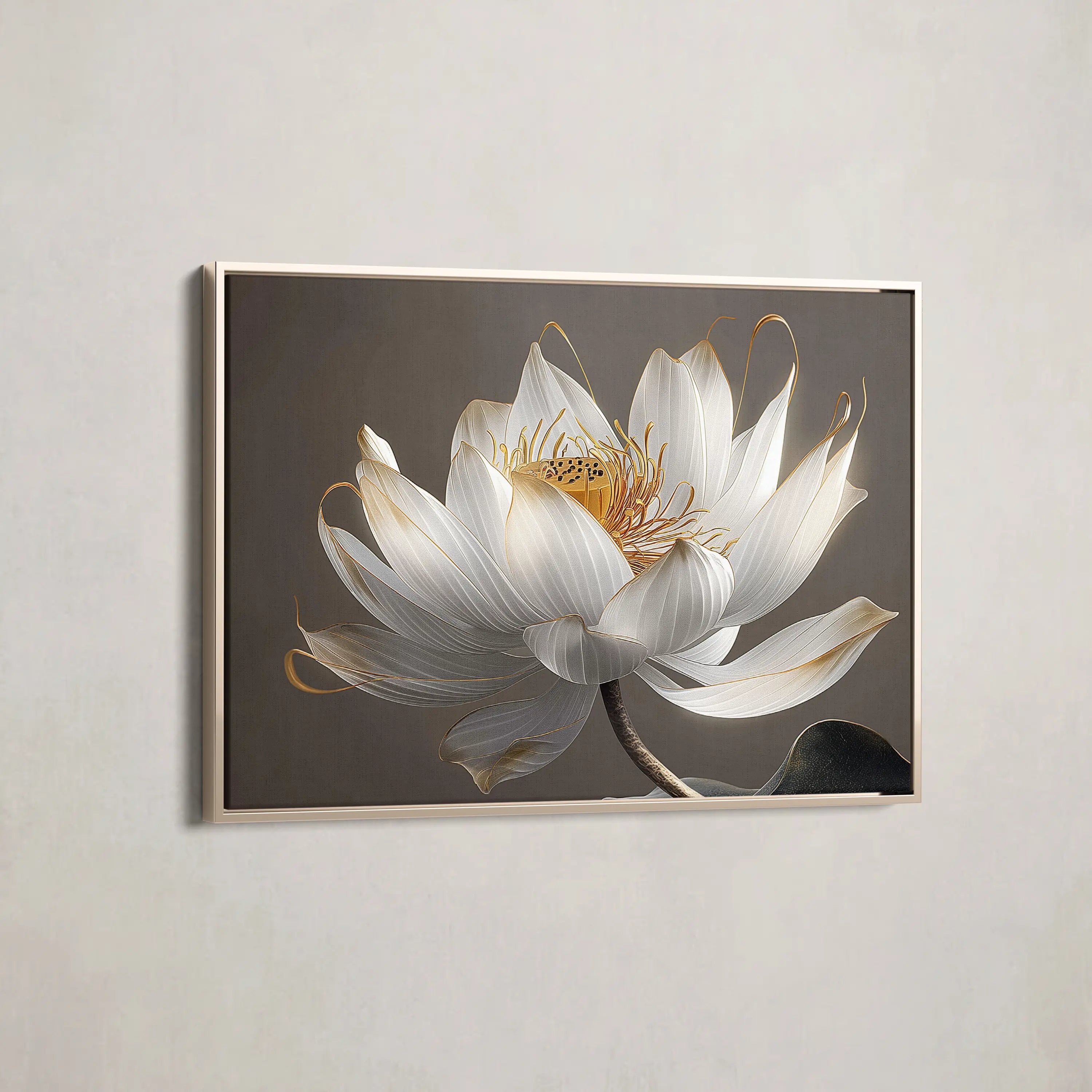 Floral Canvas Wall Art WAD599-F 90 x 60 cm / Stretched on hidden frame