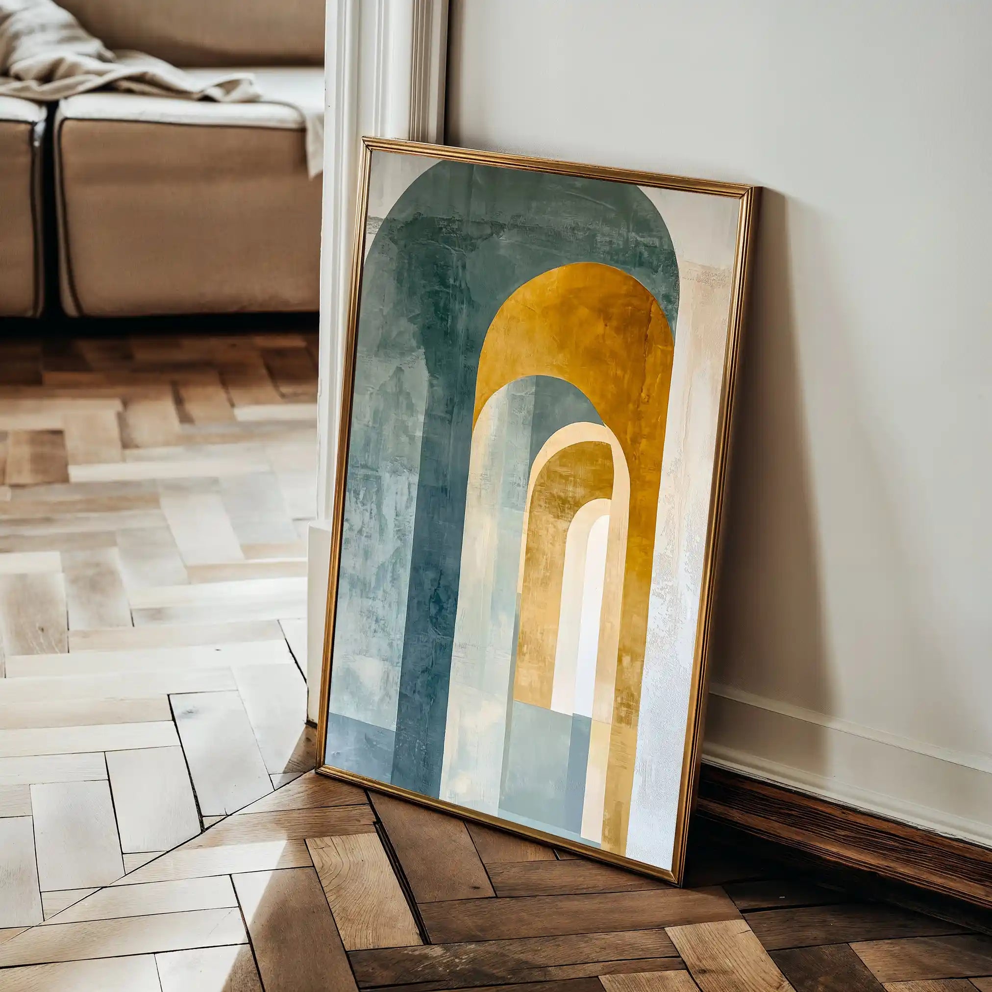 Abstract 600 Canvas Art 60 x 40 cm / Stretched on hidden frame