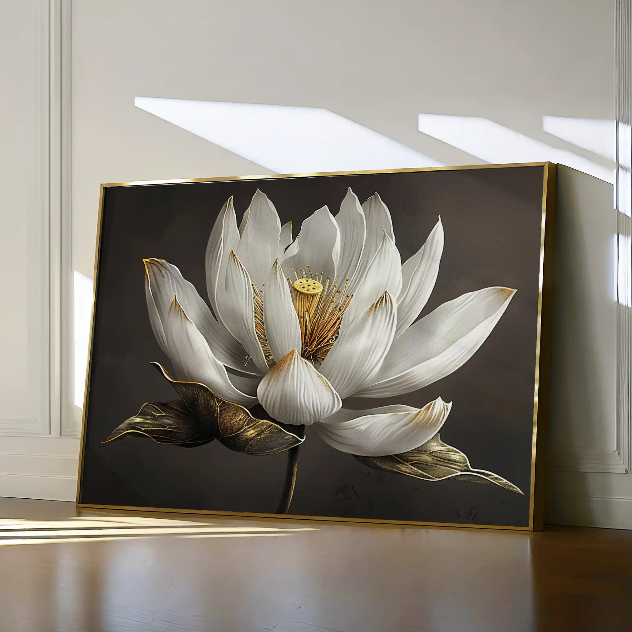 Floral Canvas Wall Art WAD600-F 90 x 60 cm / Stretched on hidden frame