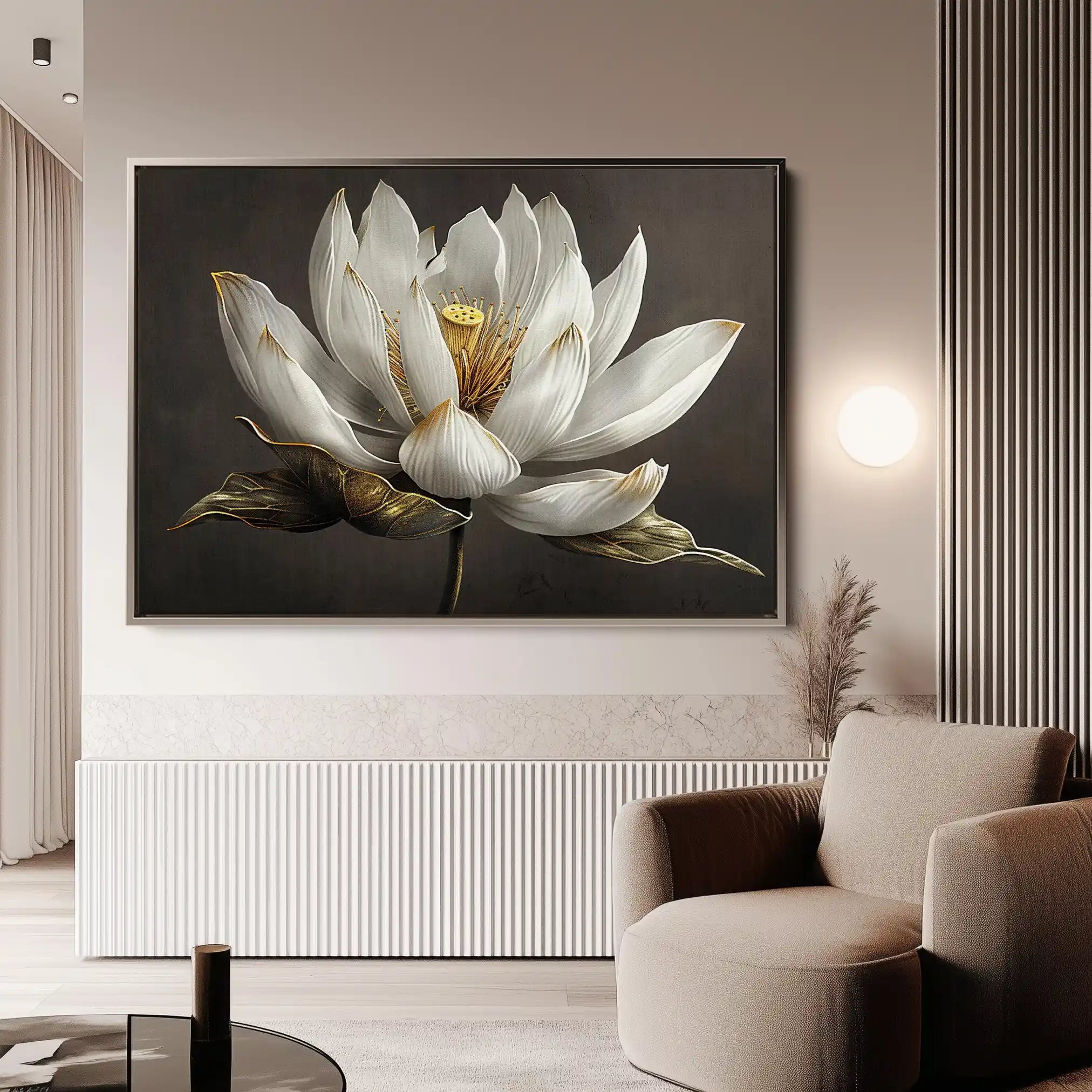 Floral Canvas Wall Art WAD600-F 90 x 60 cm / Stretched on hidden frame