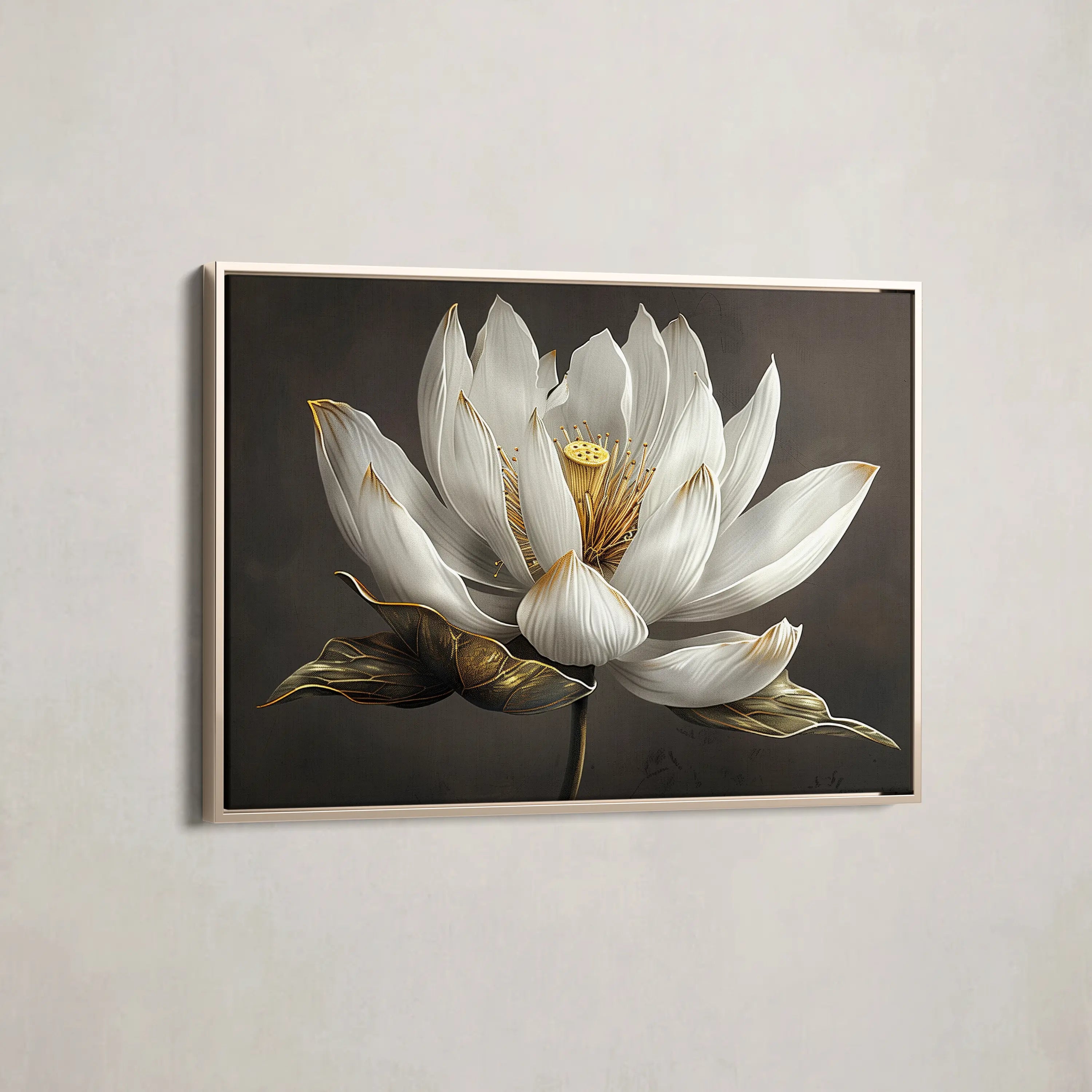 Floral Canvas Wall Art WAD600-F 90 x 60 cm / Stretched on hidden frame