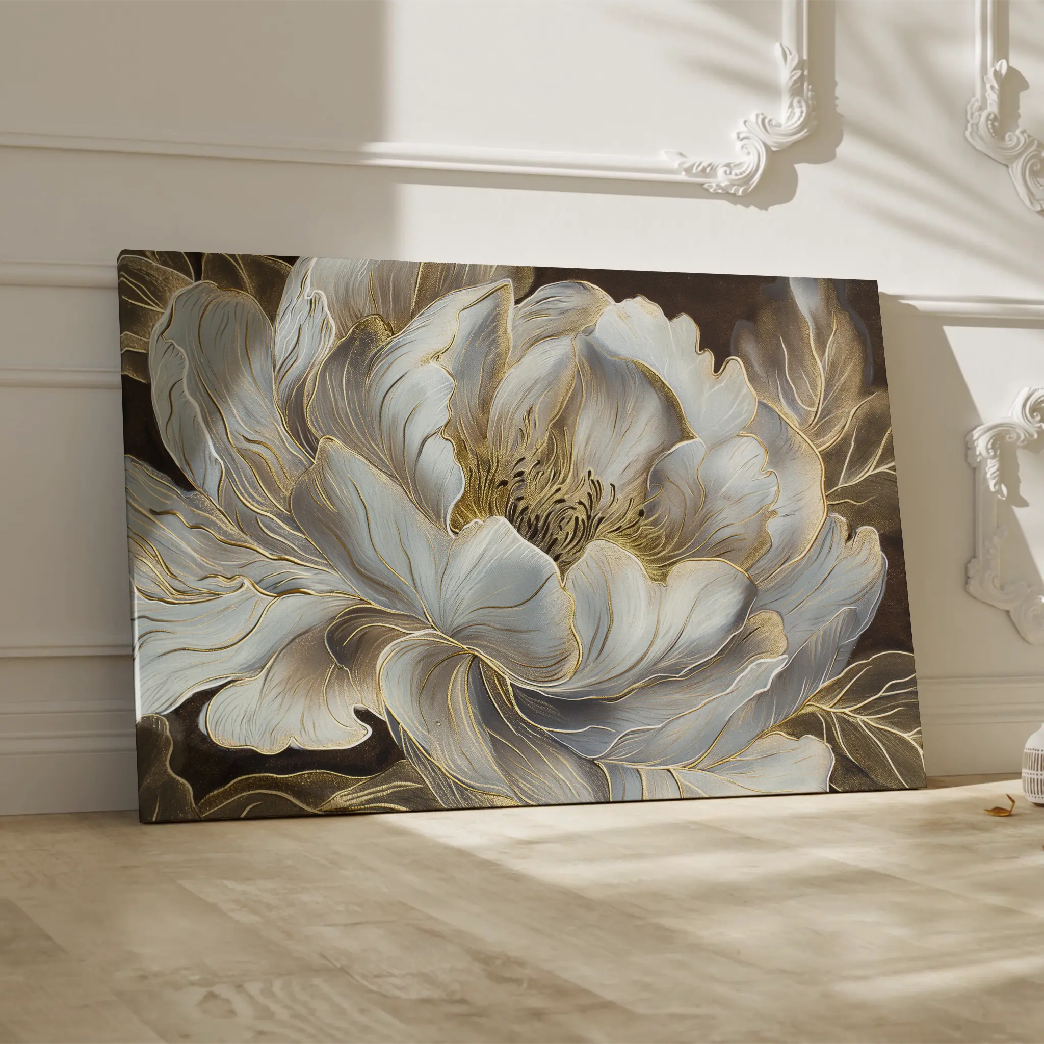 Floral Canvas Wall Art WAD601-F 90 x 60 cm / Stretched on hidden frame