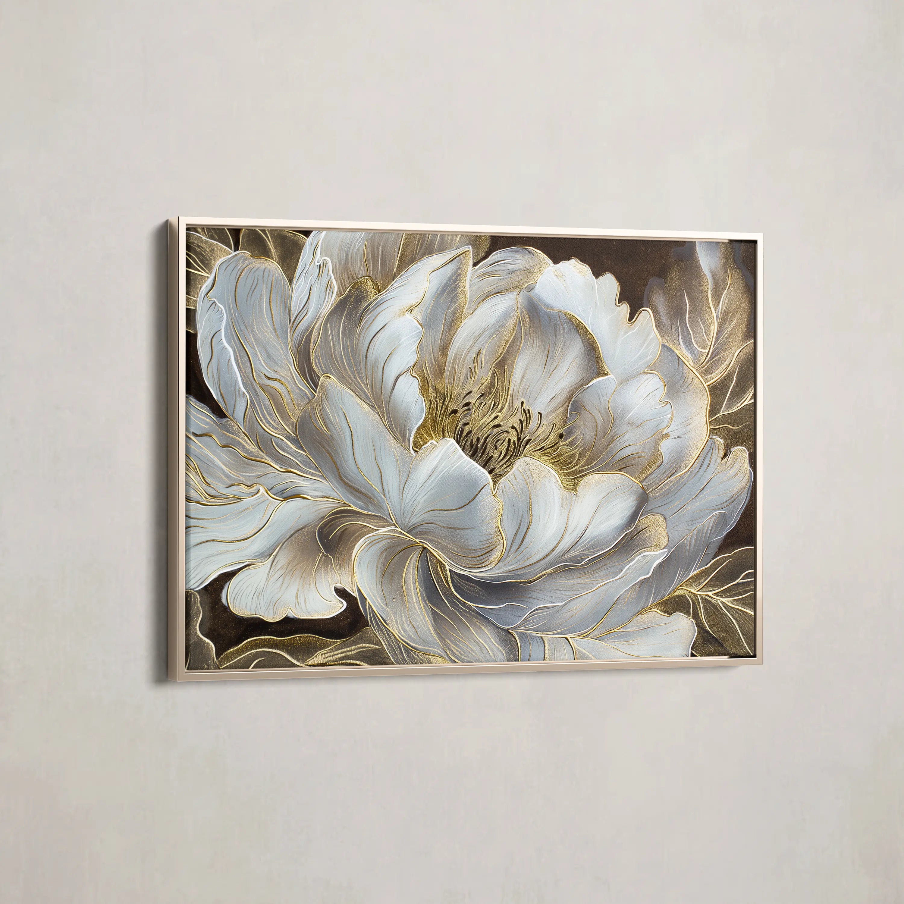 Floral Canvas Wall Art WAD601-F 90 x 60 cm / Stretched on hidden frame