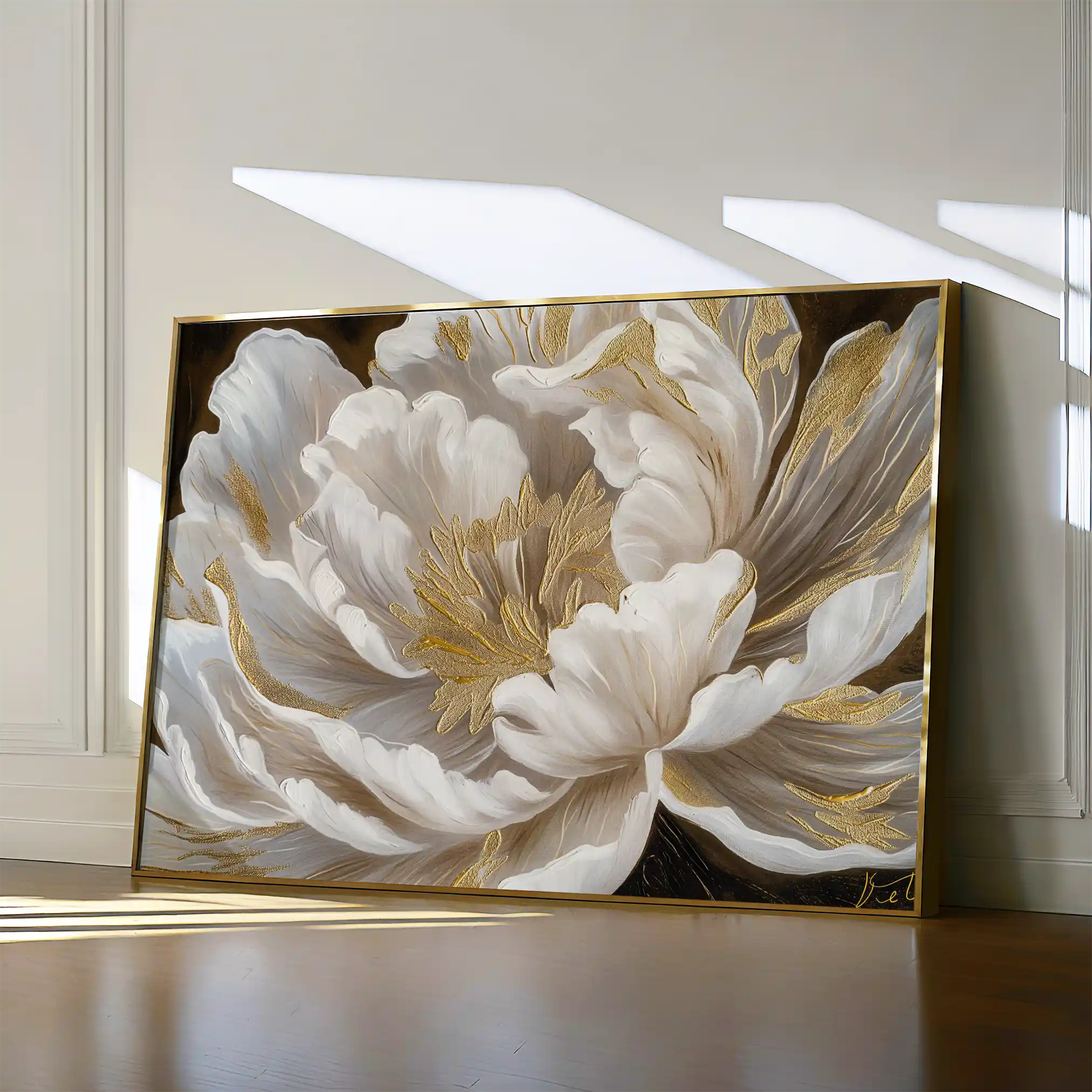 Floral Canvas Wall Art WAD602-F 90 x 60 cm / Stretched on hidden frame