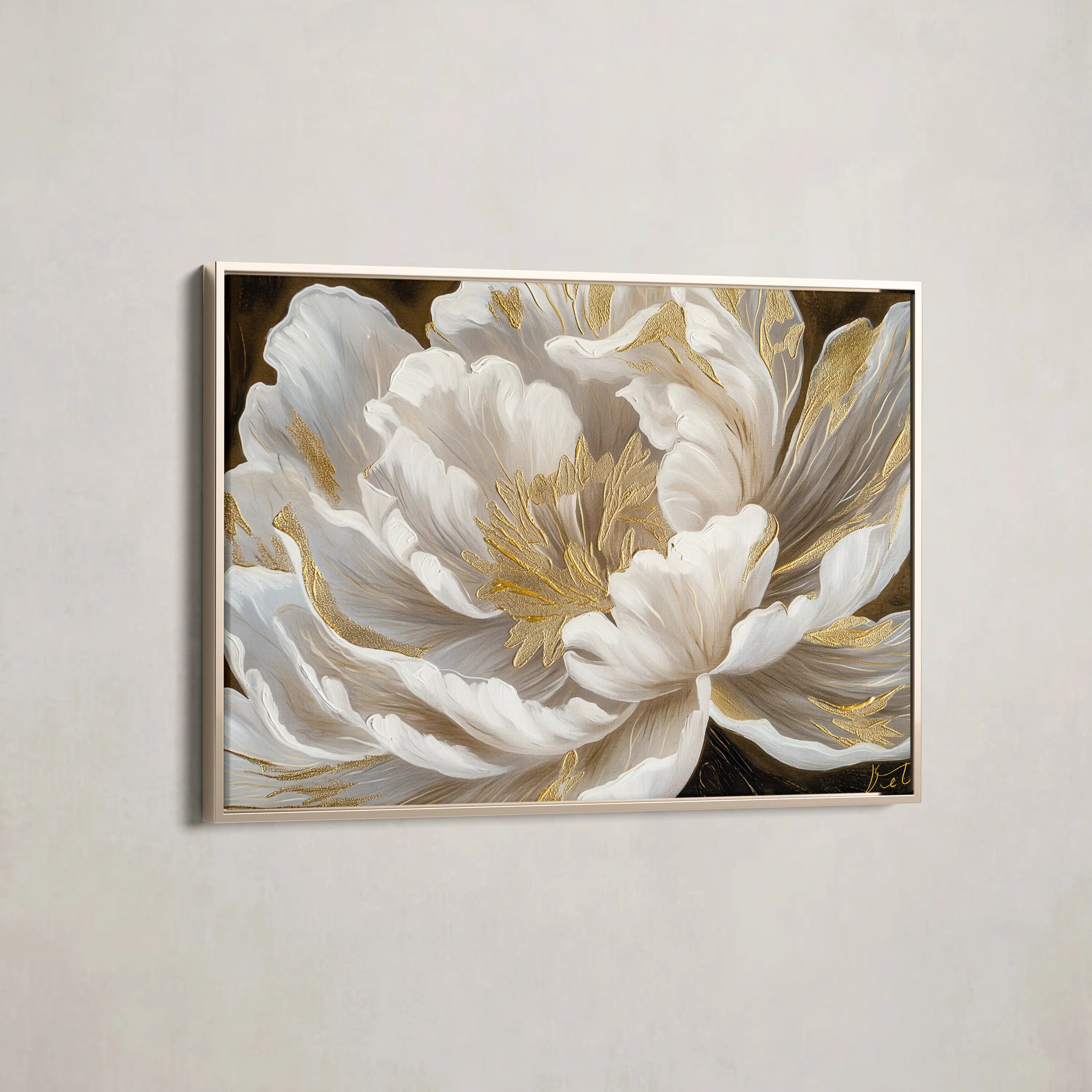 Floral Canvas Wall Art WAD602-F 90 x 60 cm / Stretched on hidden frame