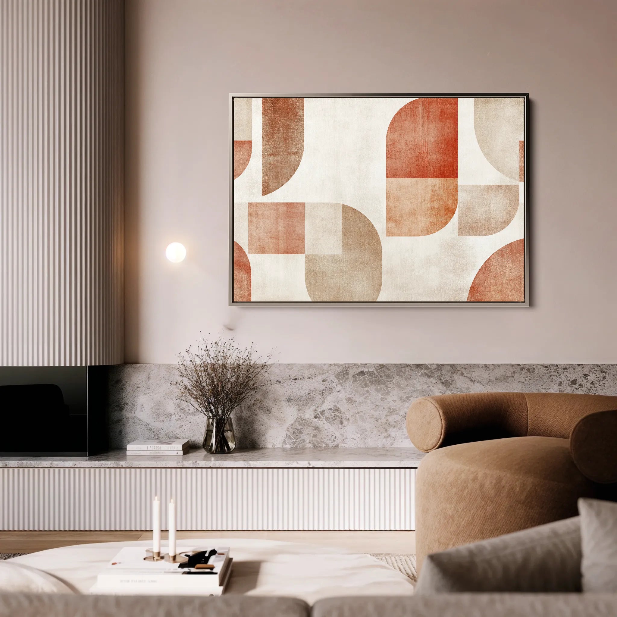 Abstract Canvas Wall Art WAD603-A 90 x 60 cm / Stretched on hidden frame