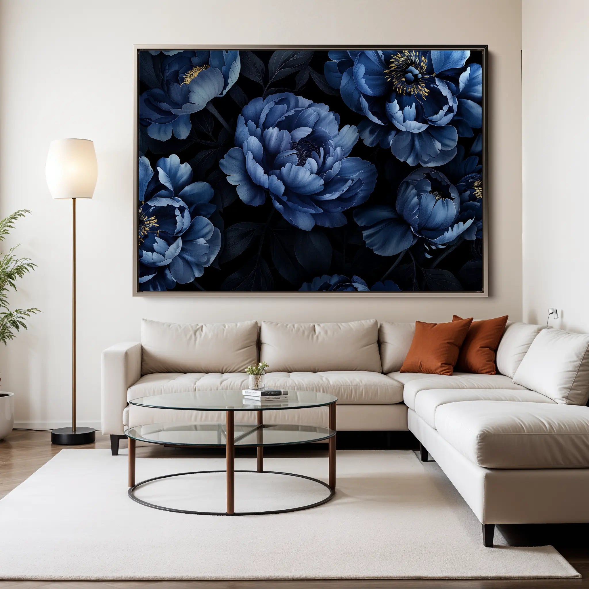 Floral Canvas Wall Art WAD603-F 90 x 60 cm / Stretched on hidden frame