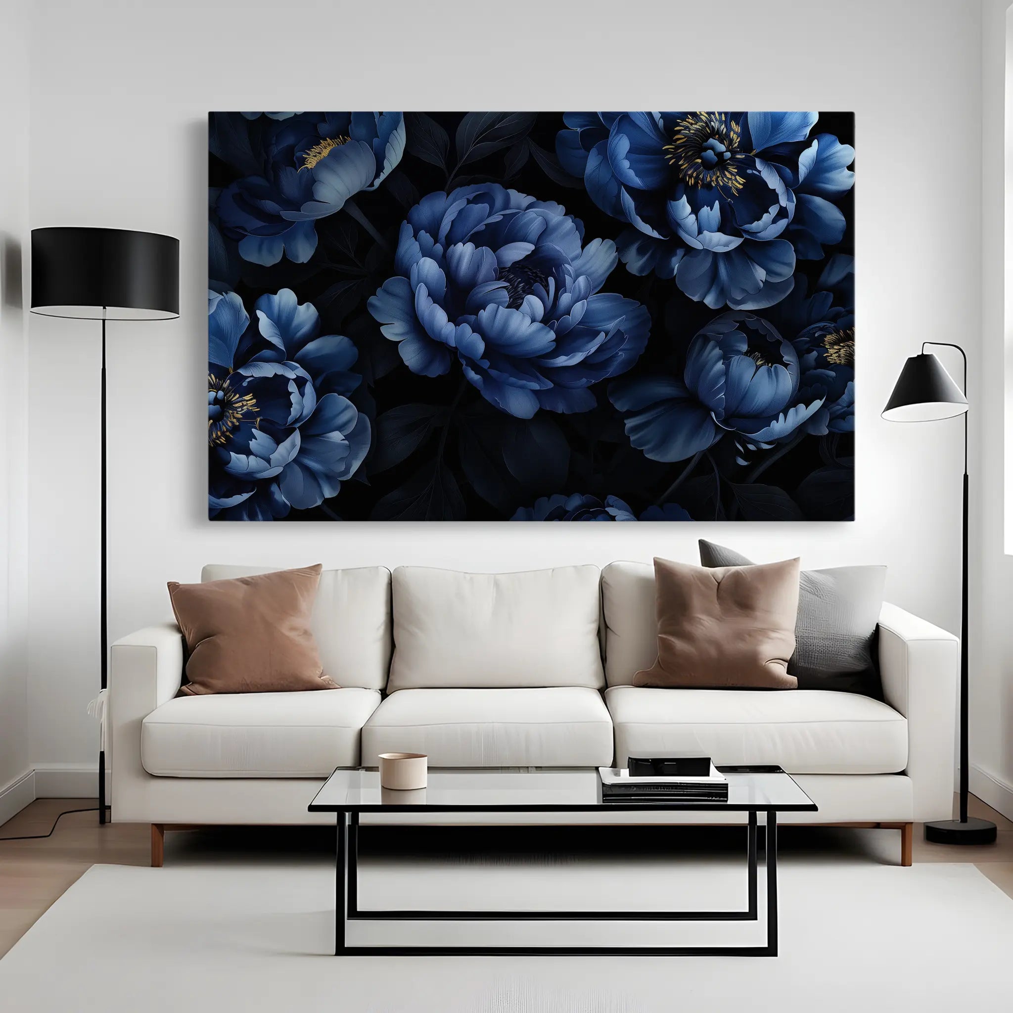 Floral Canvas Wall Art WAD603-F 90 x 60 cm / Stretched on hidden frame