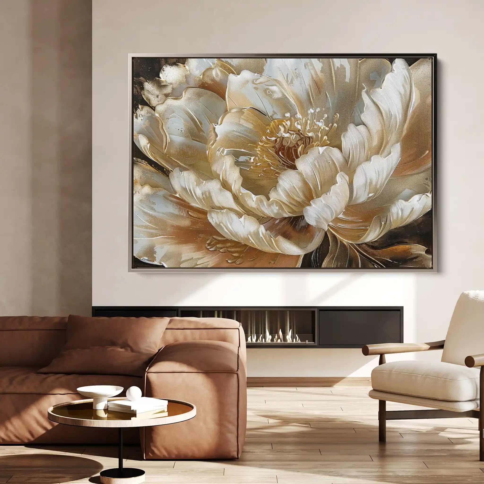 Floral Canvas Wall Art WAD604-F 90 x 60 cm / Stretched on hidden frame