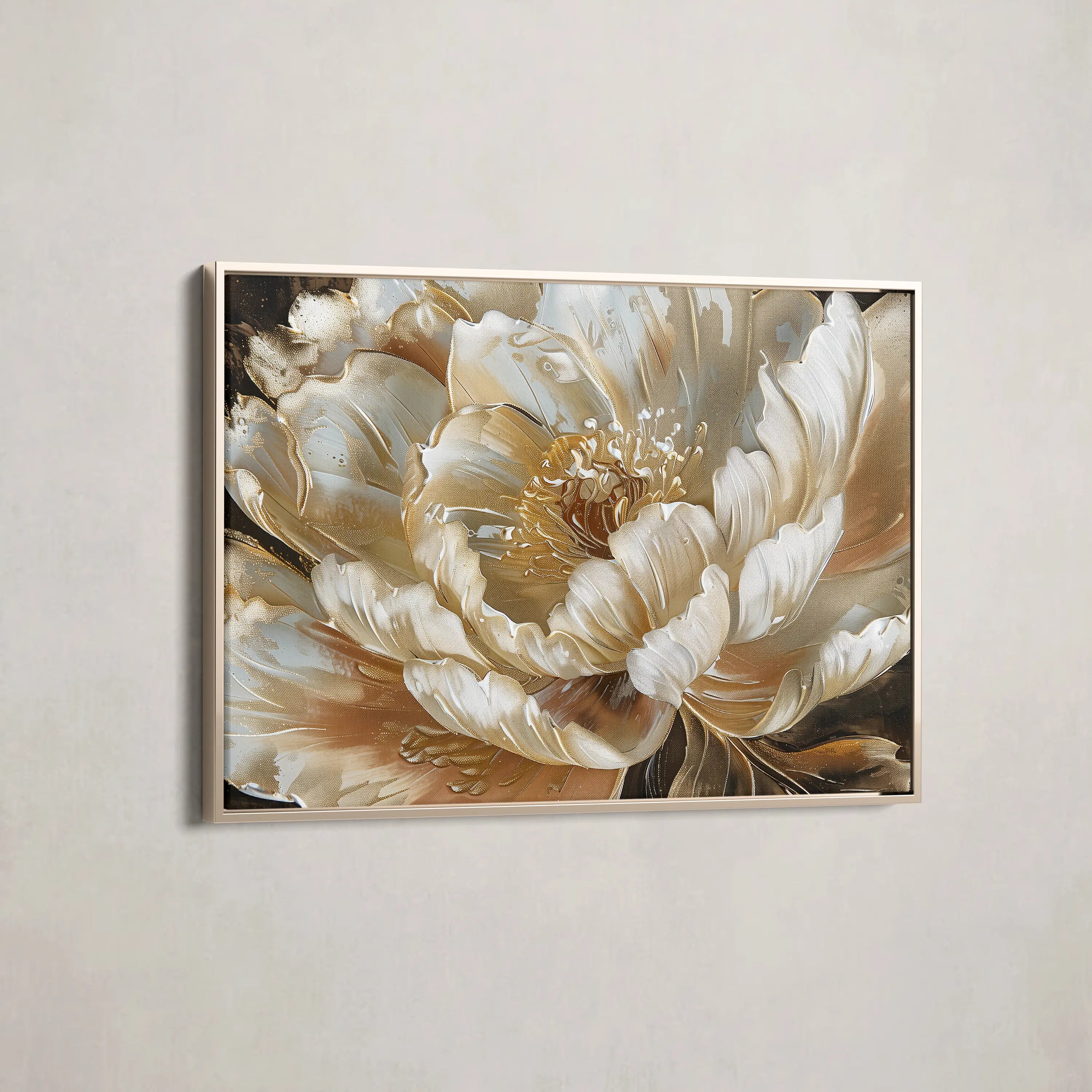 Floral Canvas Wall Art WAD604-F 90 x 60 cm / Stretched on hidden frame