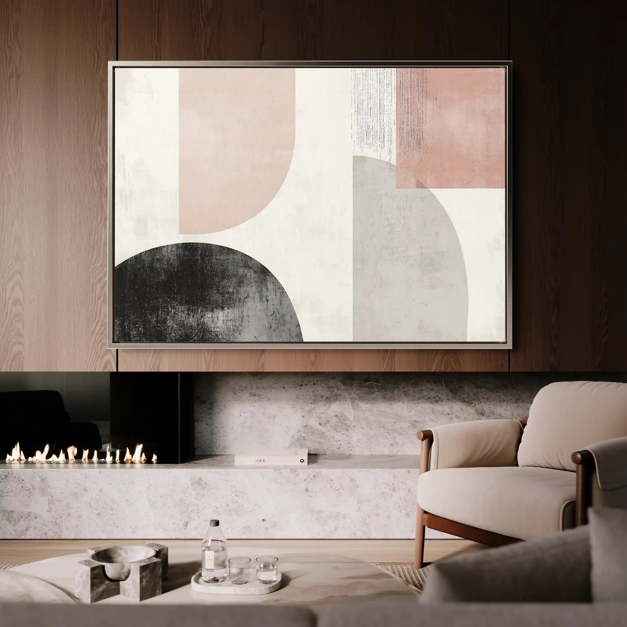 Abstract 605 Canvas Art 60 x 40 cm / Stretched on hidden frame
