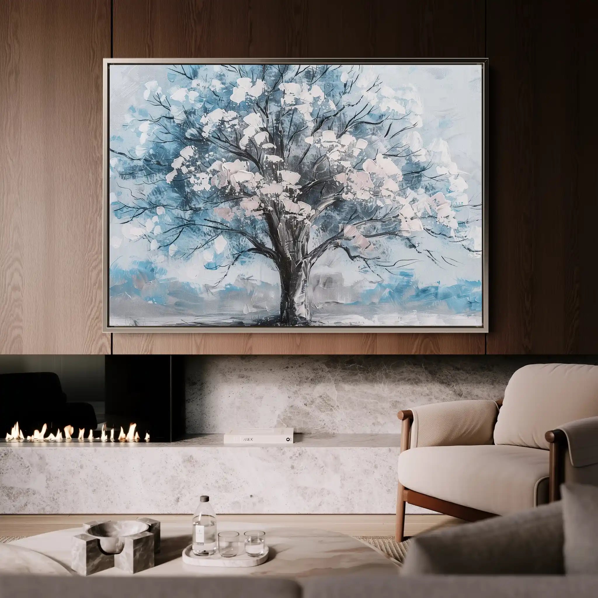 Floral Canvas Wall Art WAD606-F 90 x 60 cm / Stretched on hidden frame