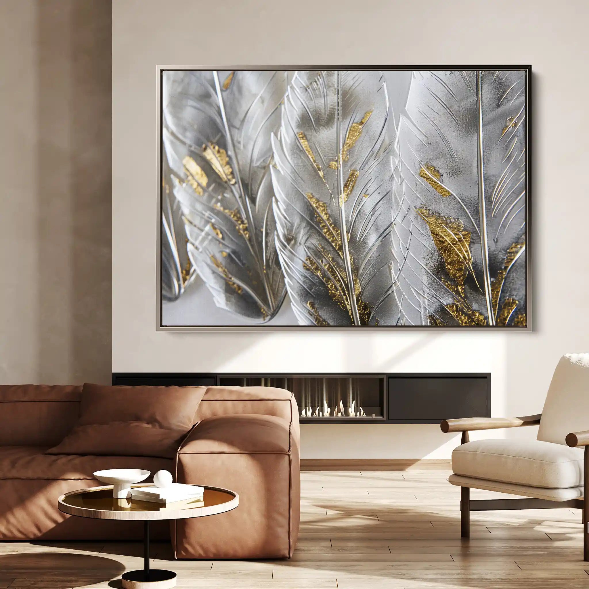 Floral Canvas Wall Art WAD607-F 90 x 60 cm / Stretched on hidden frame