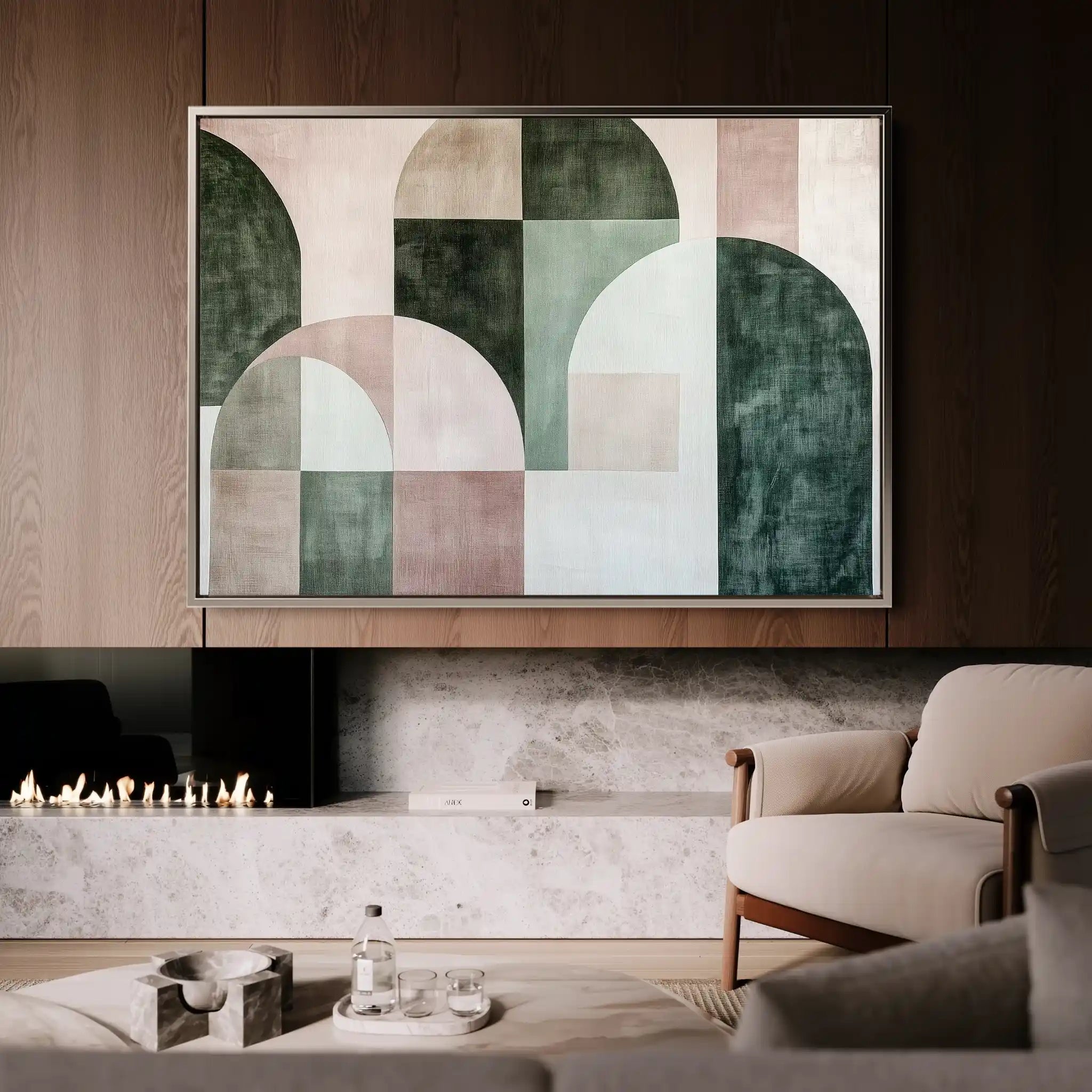 Abstract 610 Canvas Art 60 x 40 cm / Stretched on hidden frame