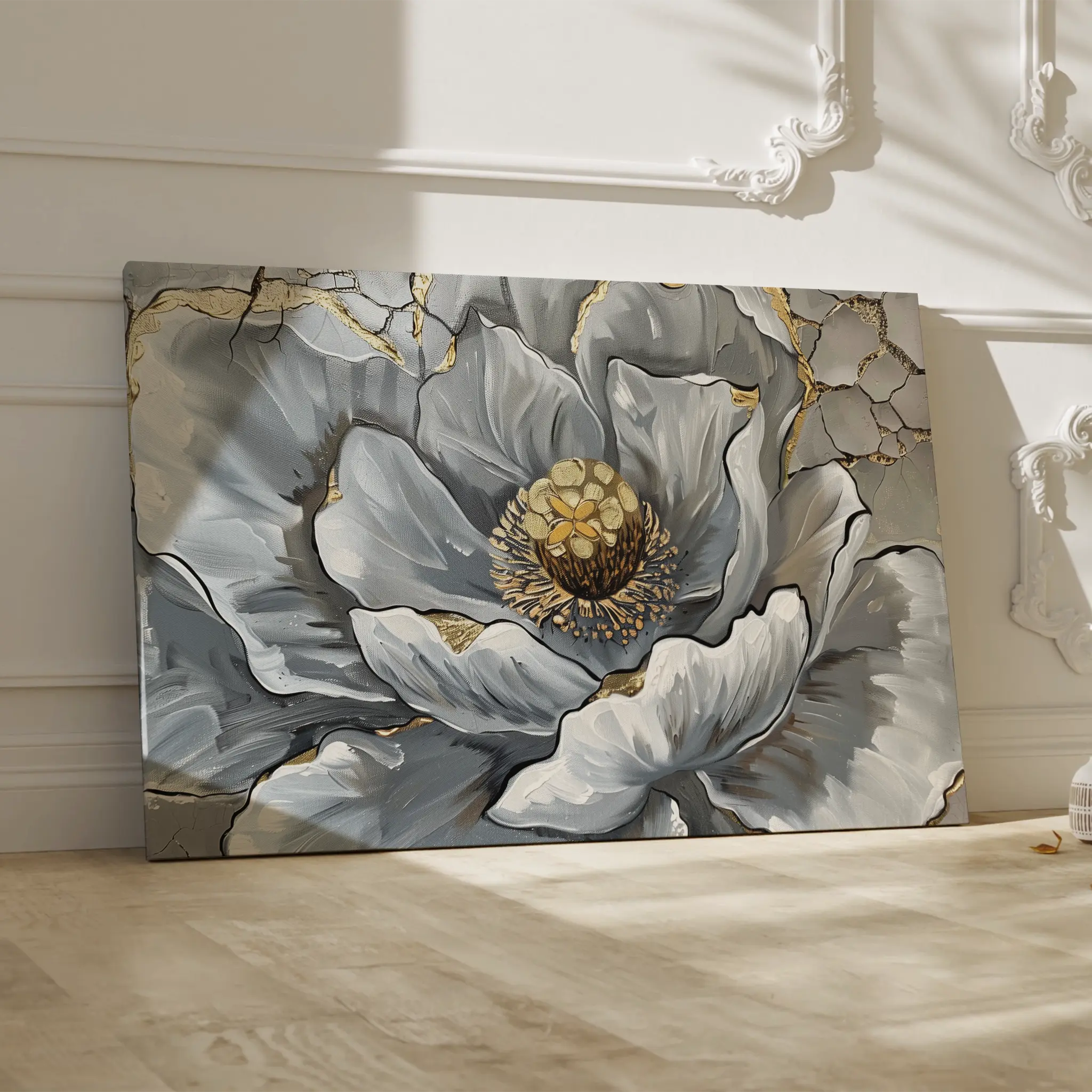 Floral Canvas Wall Art WAD611-F 90 x 60 cm / Stretched on hidden frame