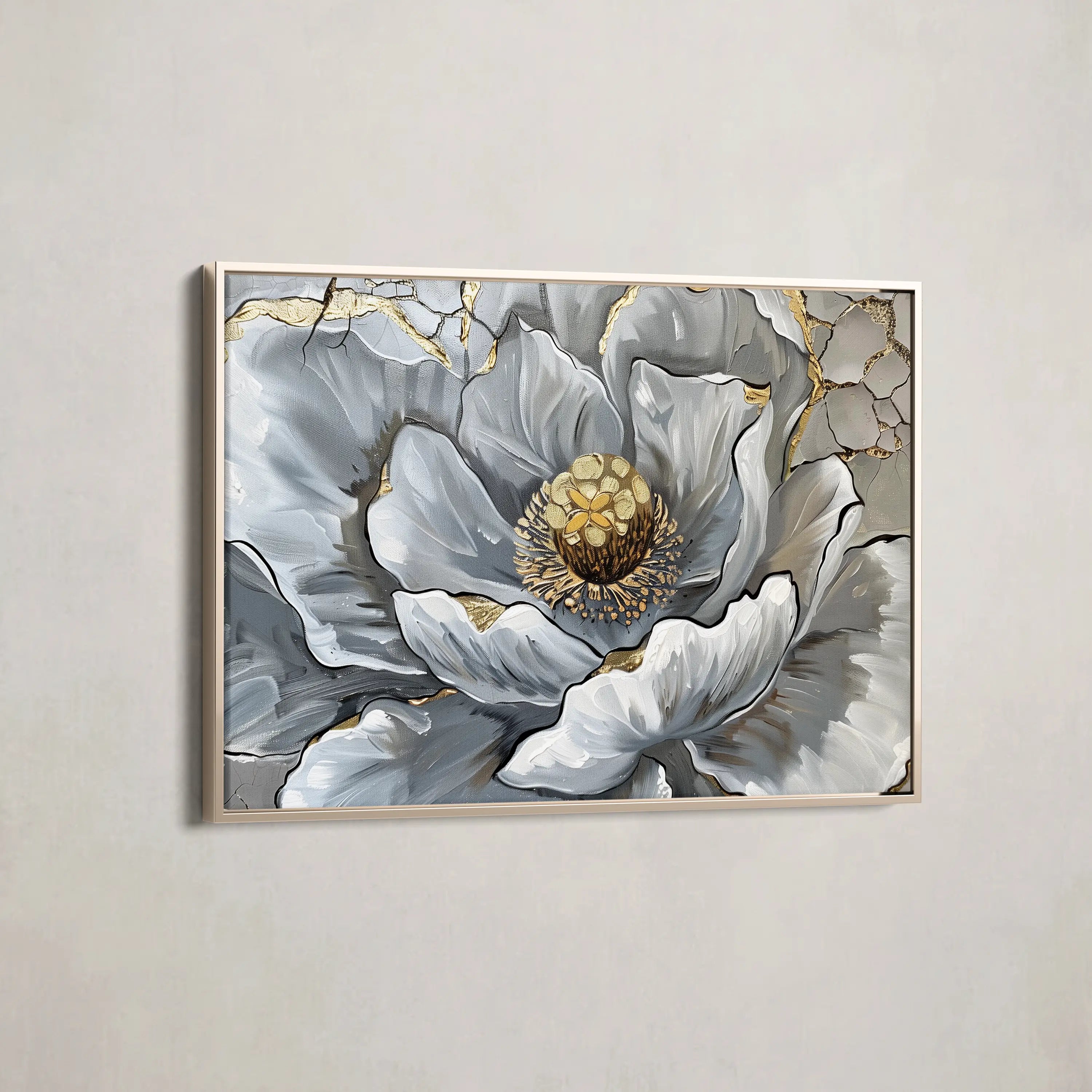 Floral Canvas Wall Art WAD611-F 90 x 60 cm / Stretched on hidden frame