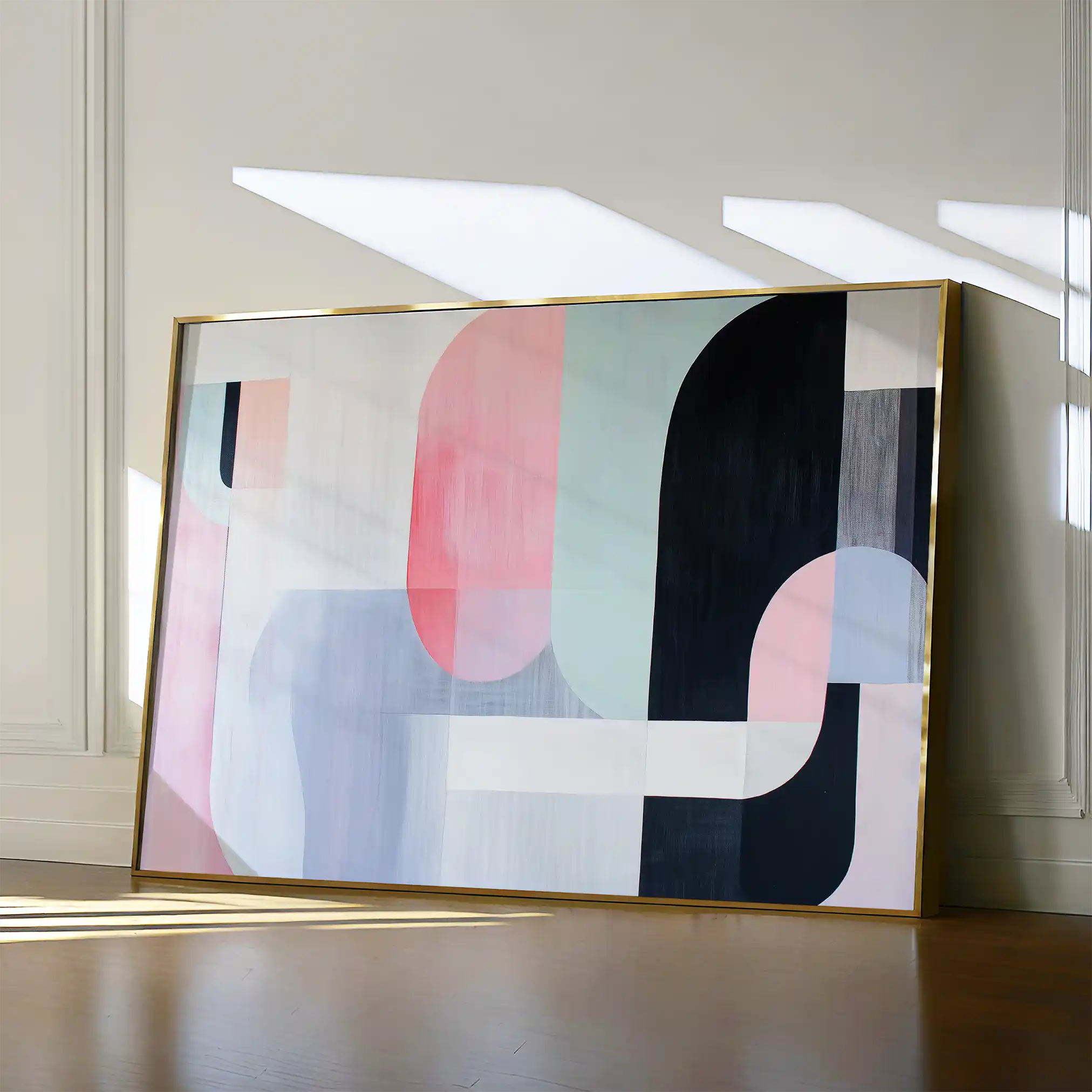 Abstract Canvas Wall Art WAD615-A 90 x 60 cm / Stretched on hidden frame