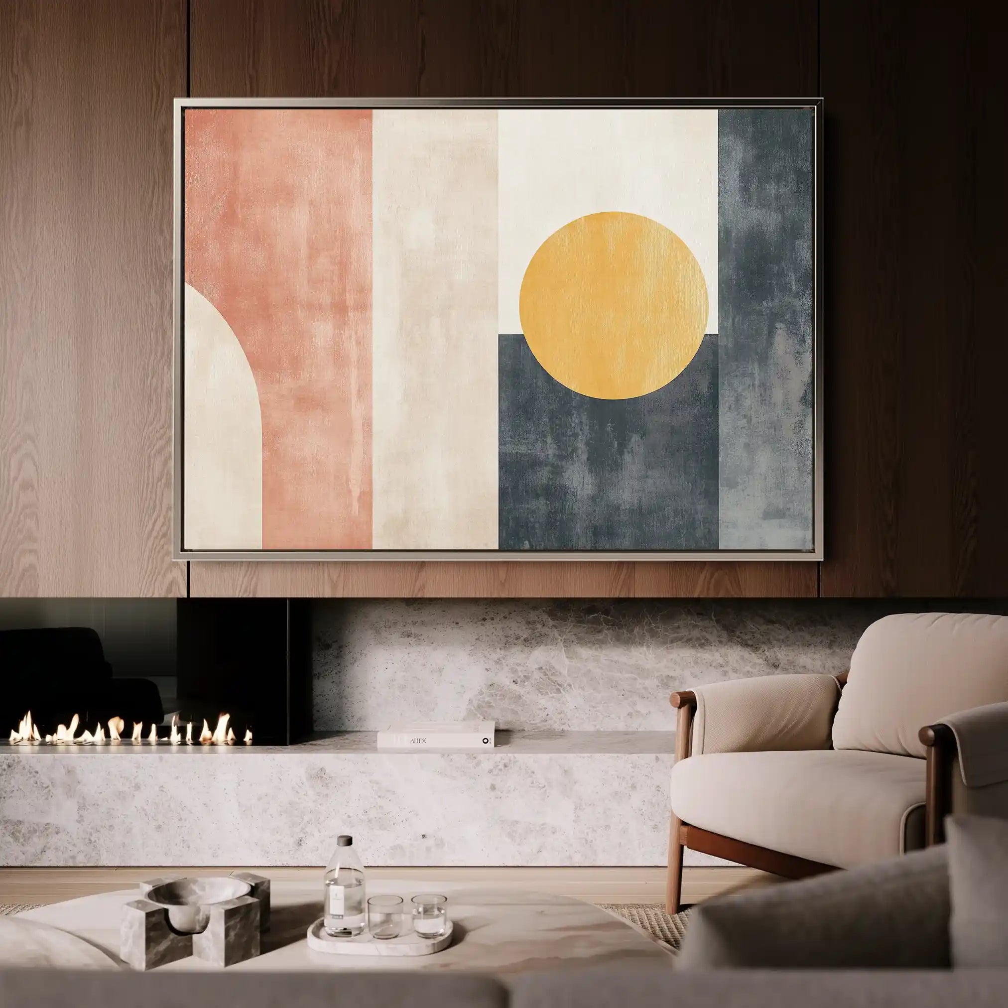 Abstract 616 Canvas Art 60 x 40 cm / Stretched on hidden frame