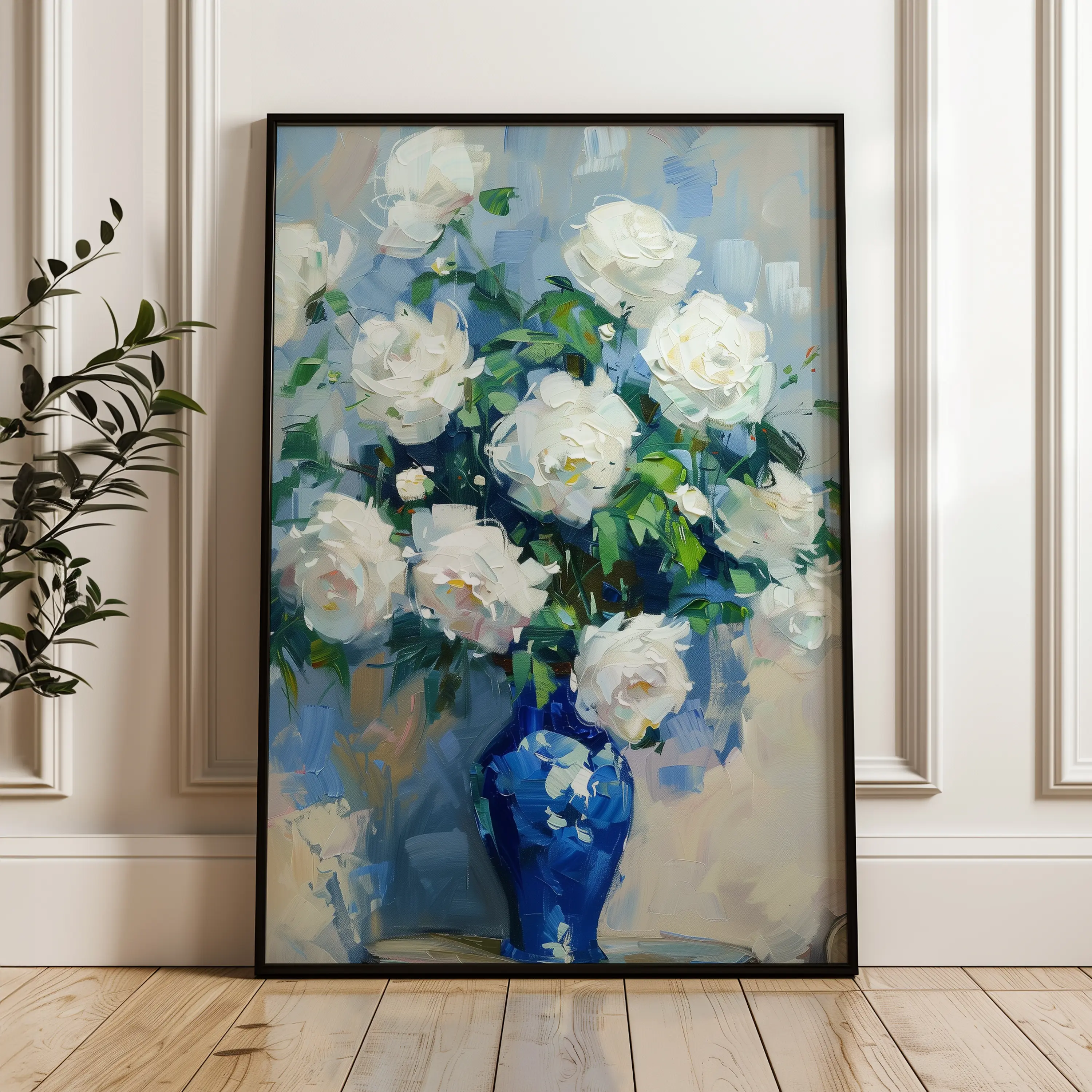 Floral Canvas Wall Art WAD616-F 90 x 60 cm / Stretched on hidden frame